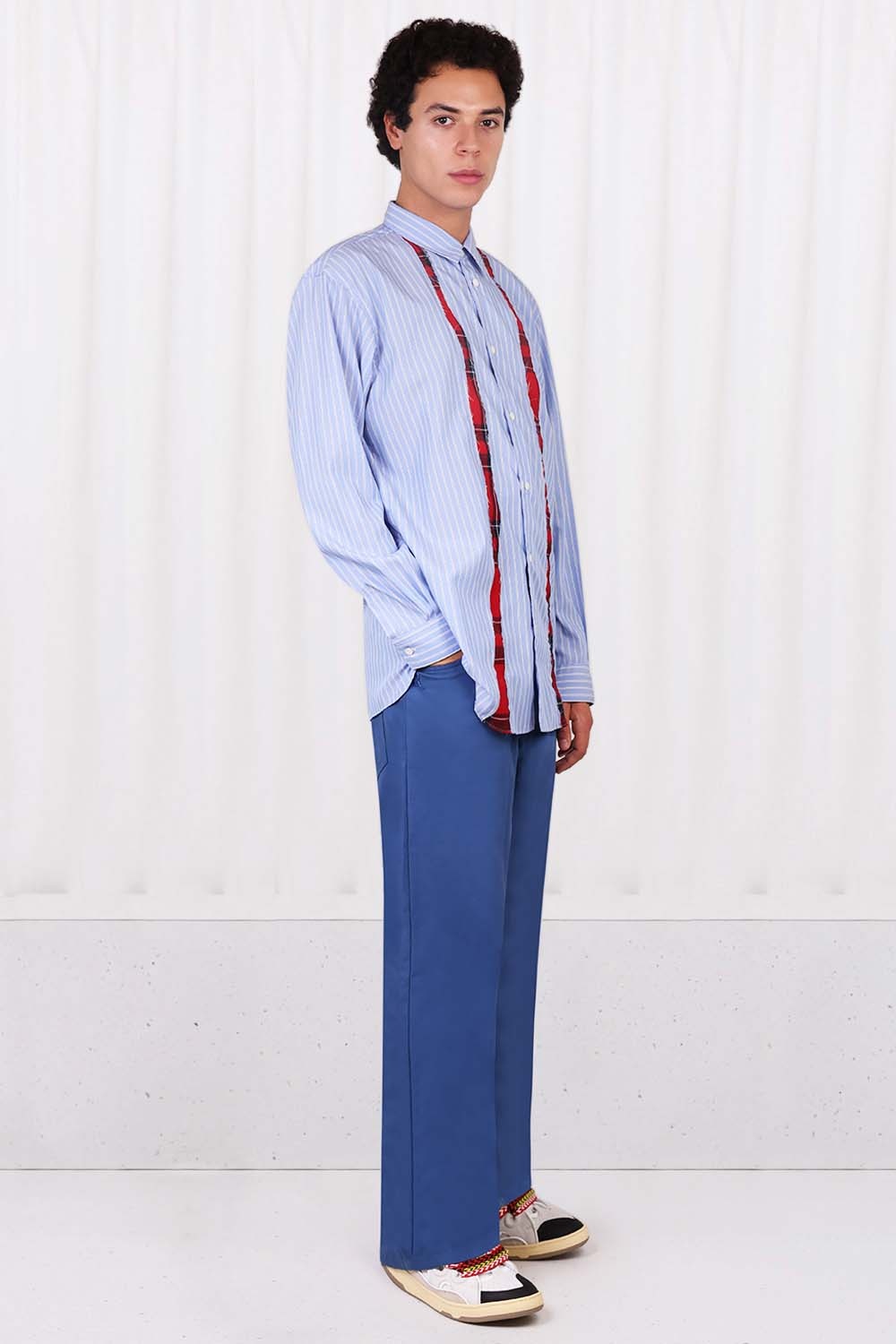 WIDE FIT DENIM WORKWEAR PANTS | BLUE - 2