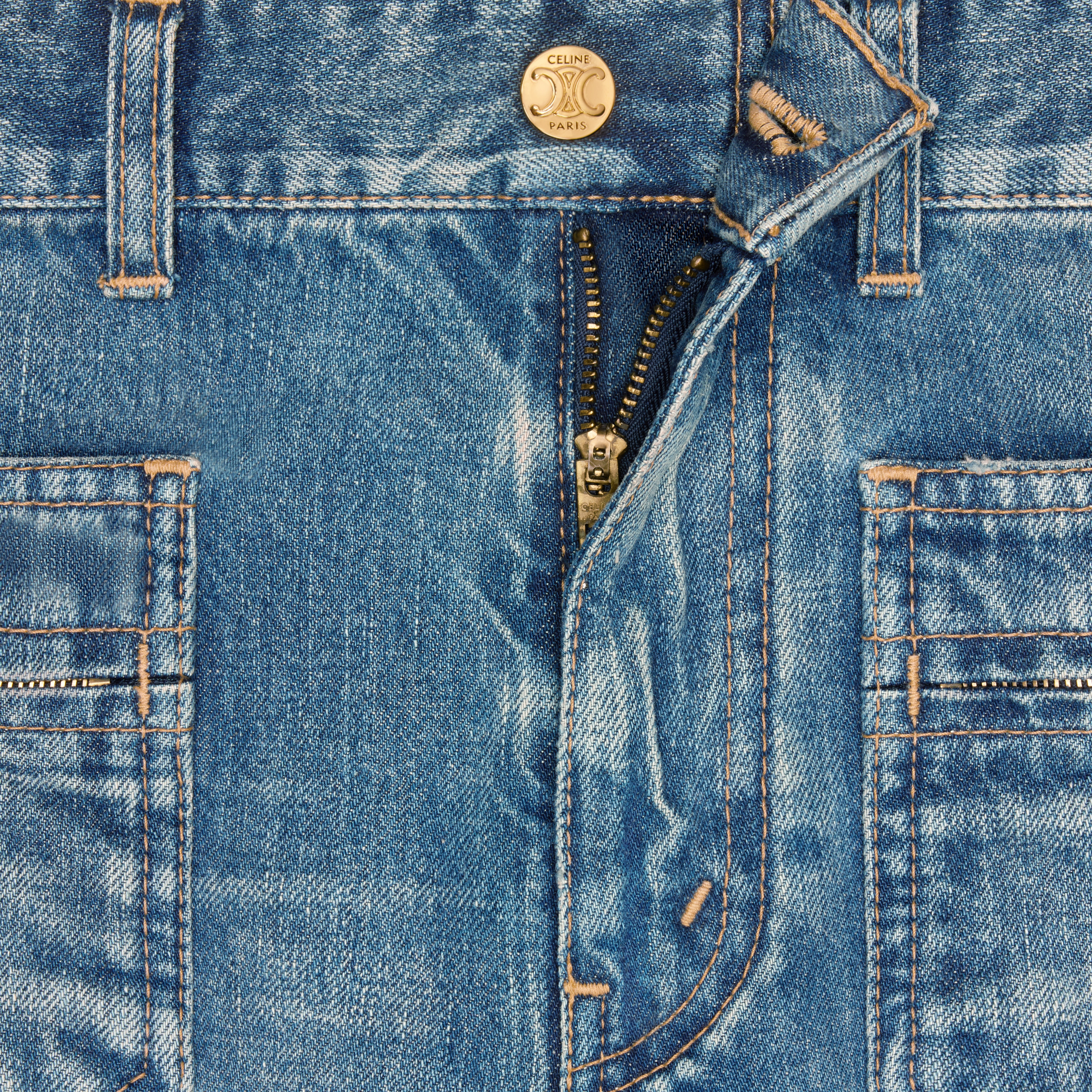【CELINE】ジェーン ジーンズ エレクトリック スカイ ウォッシュ CELINE jane jeans in electric sky wash denim | REVERSIBLE