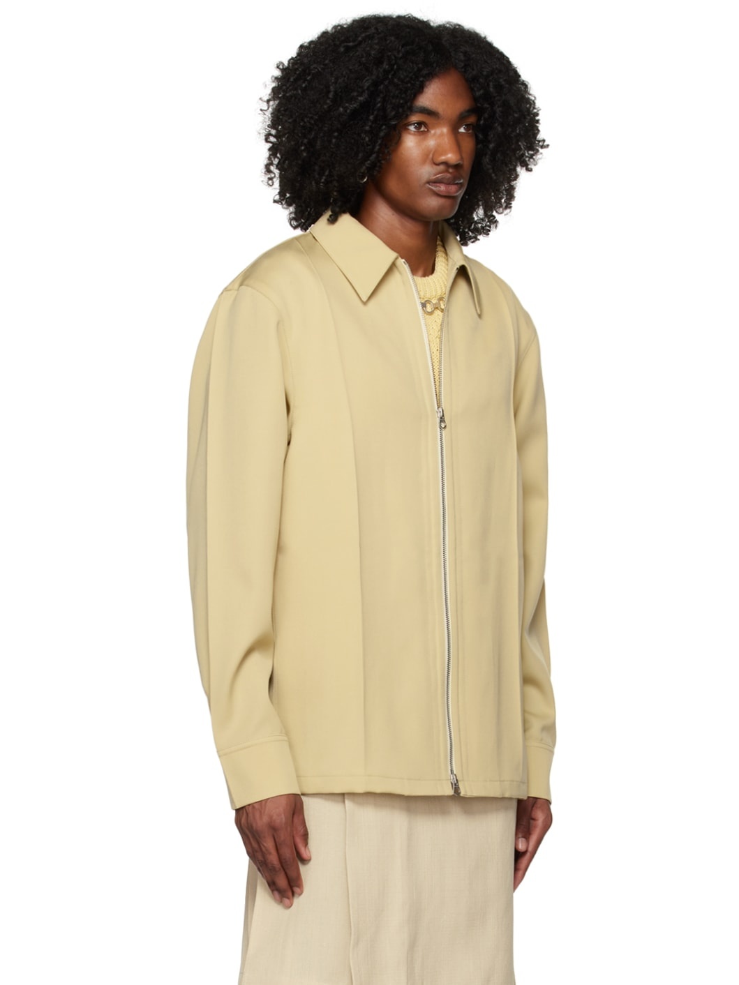 Tan Zip Jacket - 2