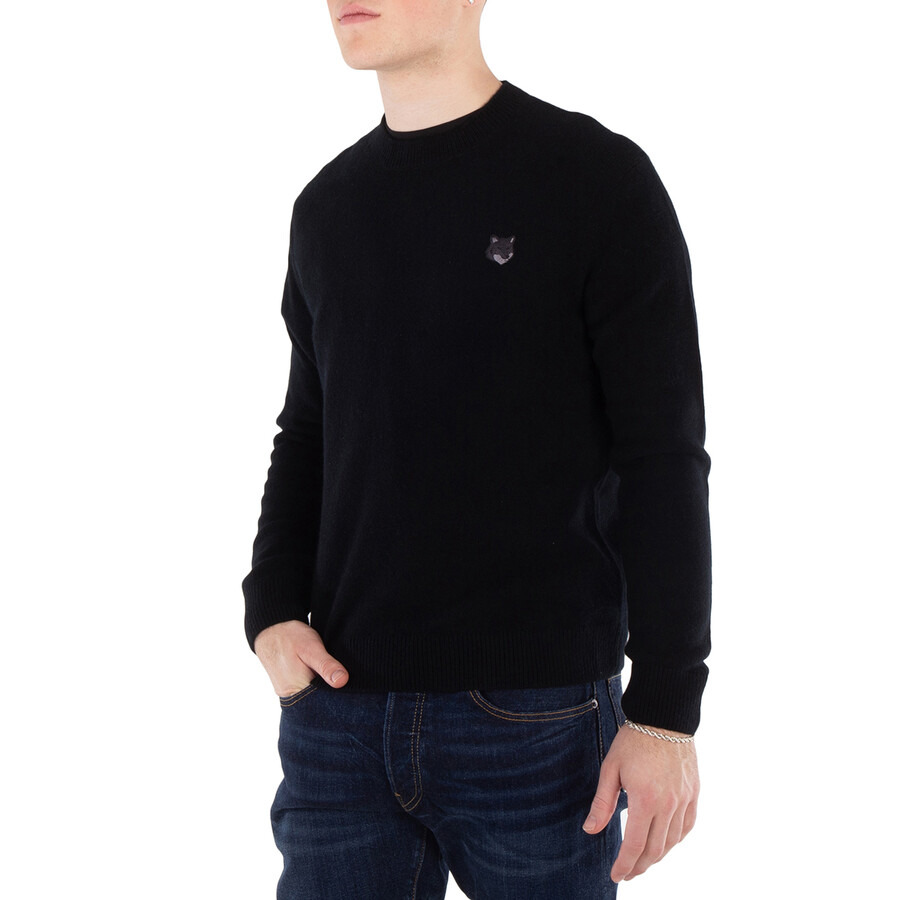 Maison Kitsune Bold Fox Head Patch Sweater, Size X-Small - 3