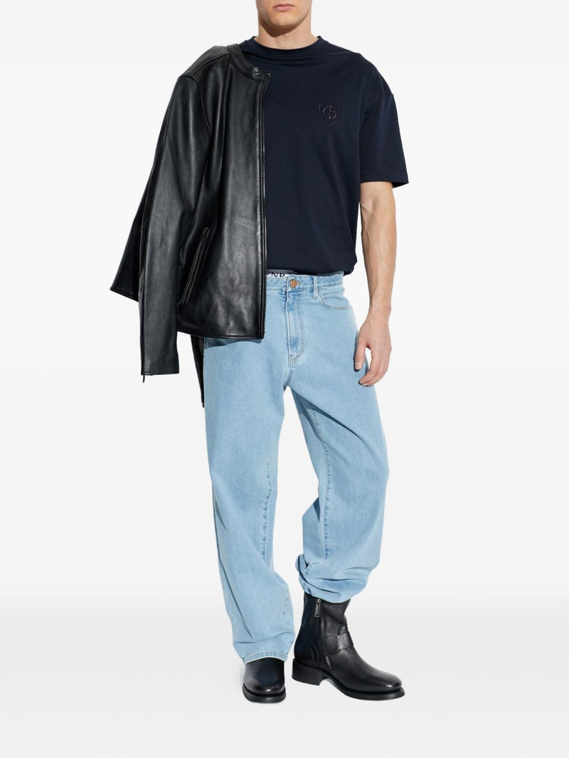 GIORGIO ARMANI embroidered short-sleeve T-shirt outlook