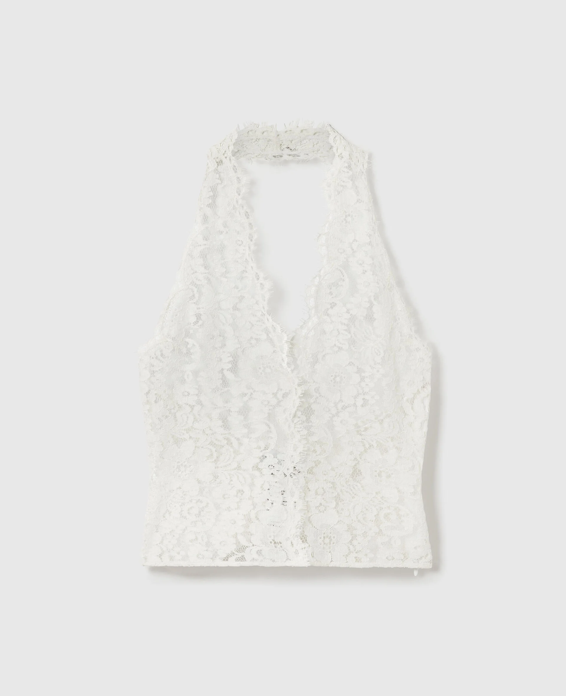 Halterneck Lace Top - 1