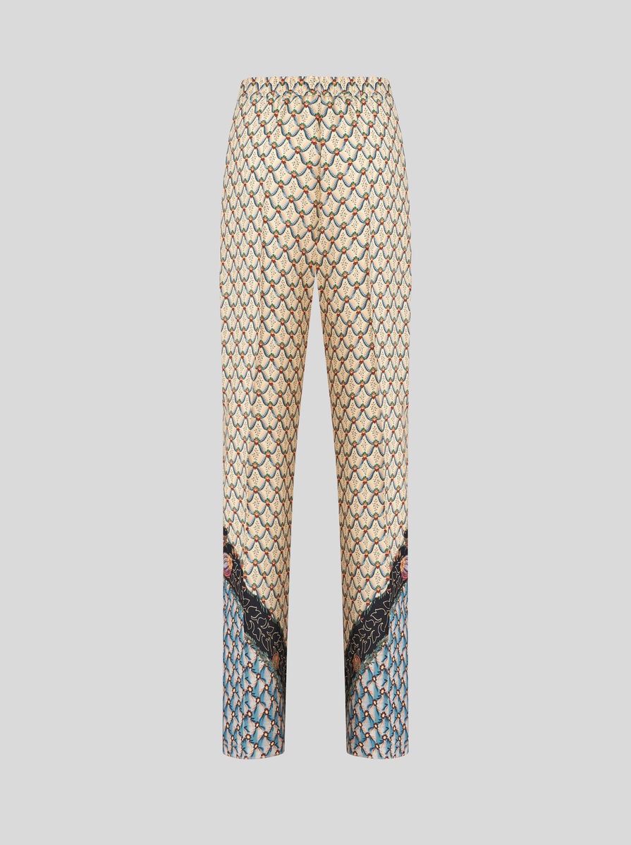 FLORAL PALAZZO TROUSERS - 5