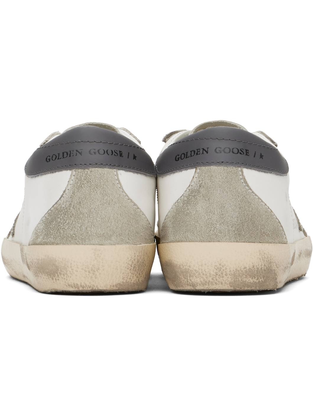 White & Gray Super-Star Classic Sneakers - 2