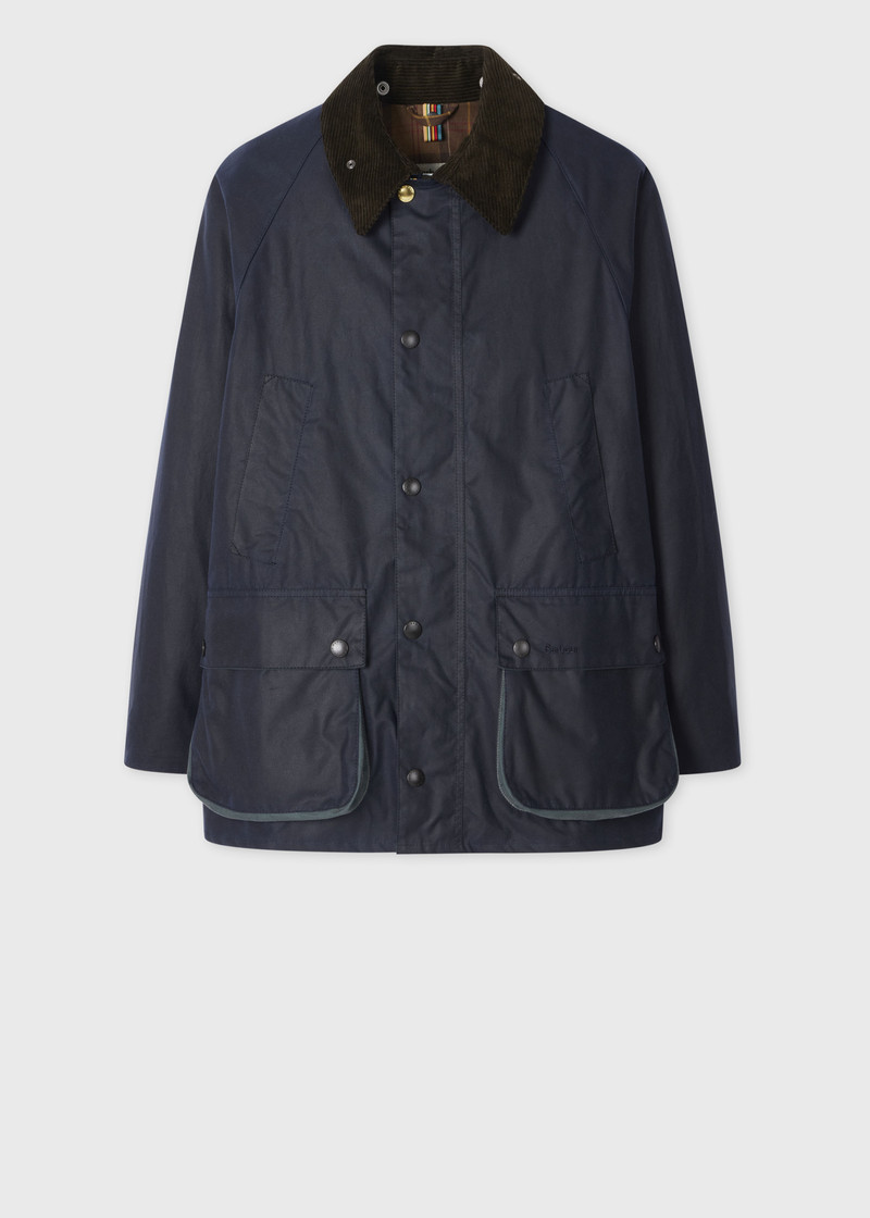 Paul Smith loves Barbour - Night Sky Oversized Bedale Wax Jacket 1