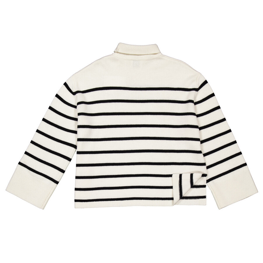 Anine Bing Ladies White Courtney High Neck Jumper - 6