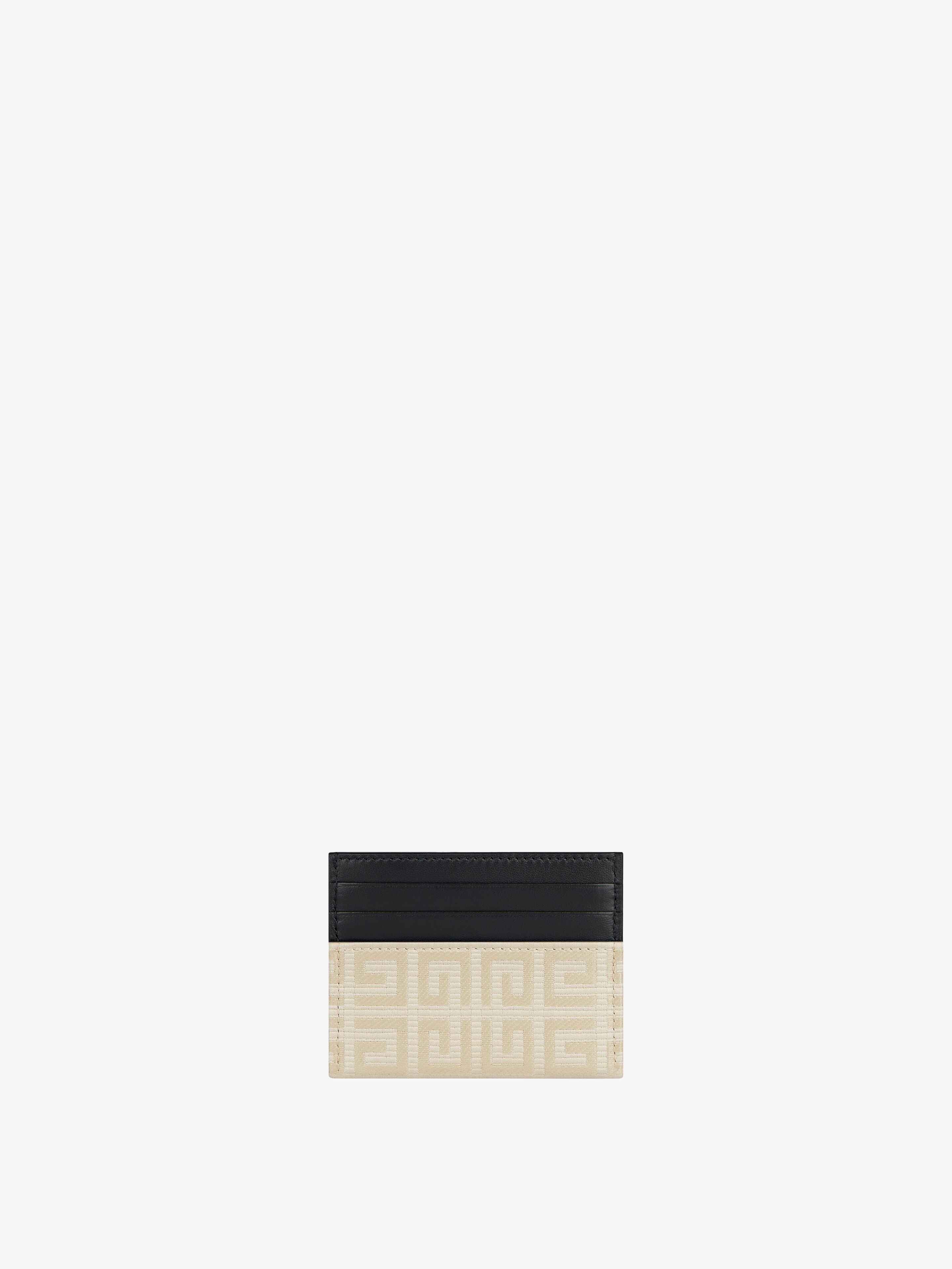 CARD HOLDER IN 4G COATED CANVAS AND LEATHER - 3