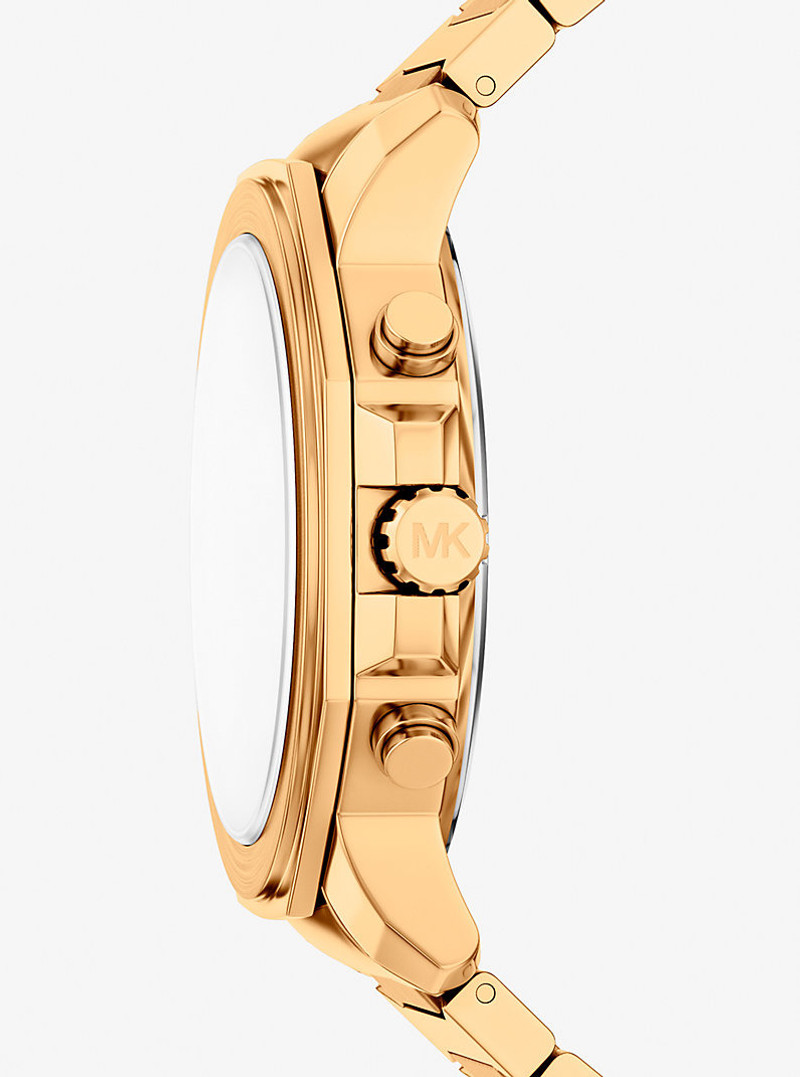 MICHAEL KORS Oversized Prescott Gold-Tone Watch outlook
