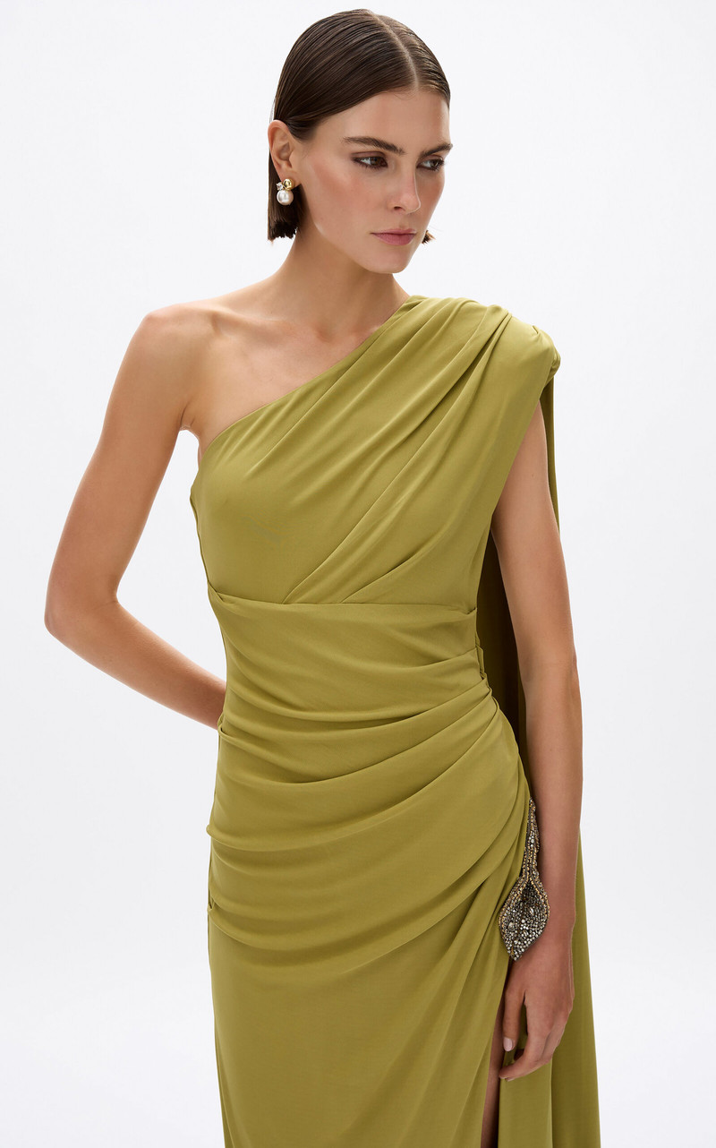 Jordan Draped Gown green 6