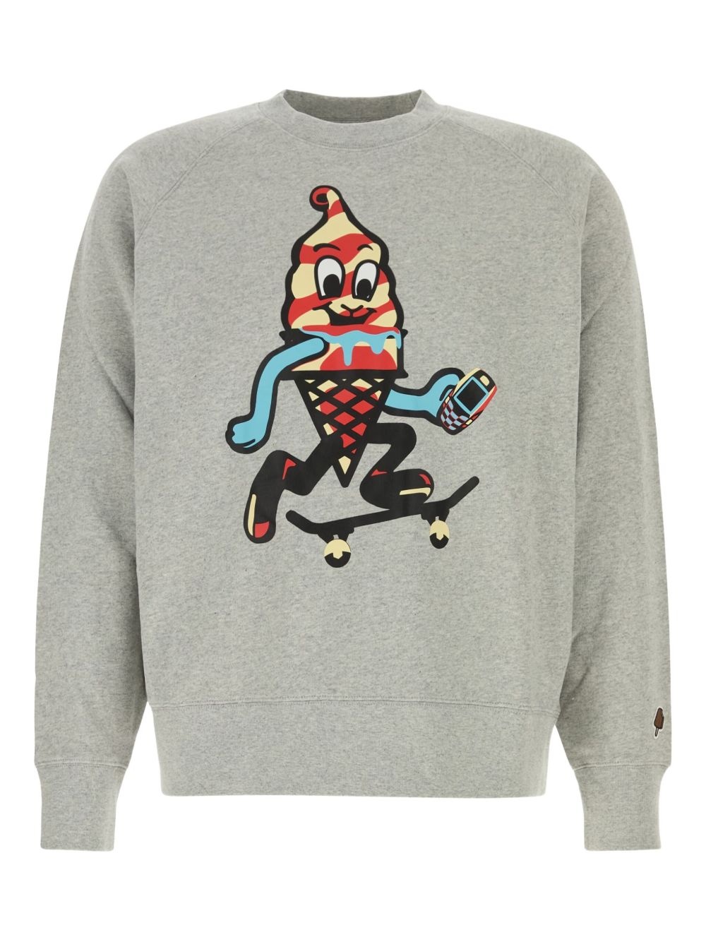 graphic-print cotton jumper - 1