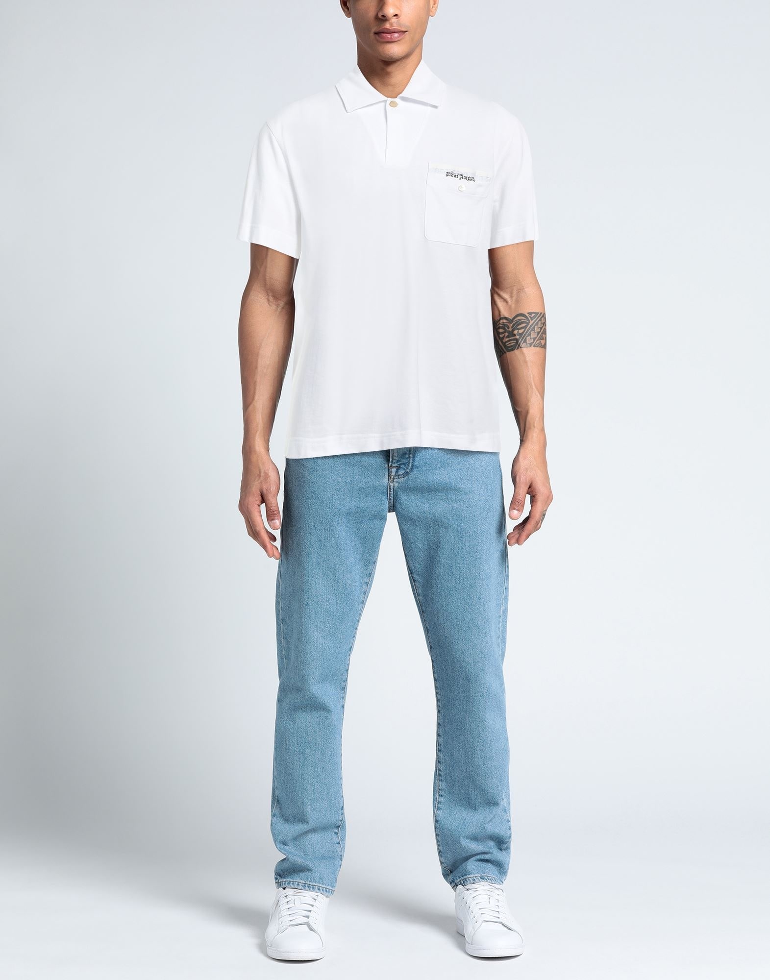 White Men's Polo Shirt - 2