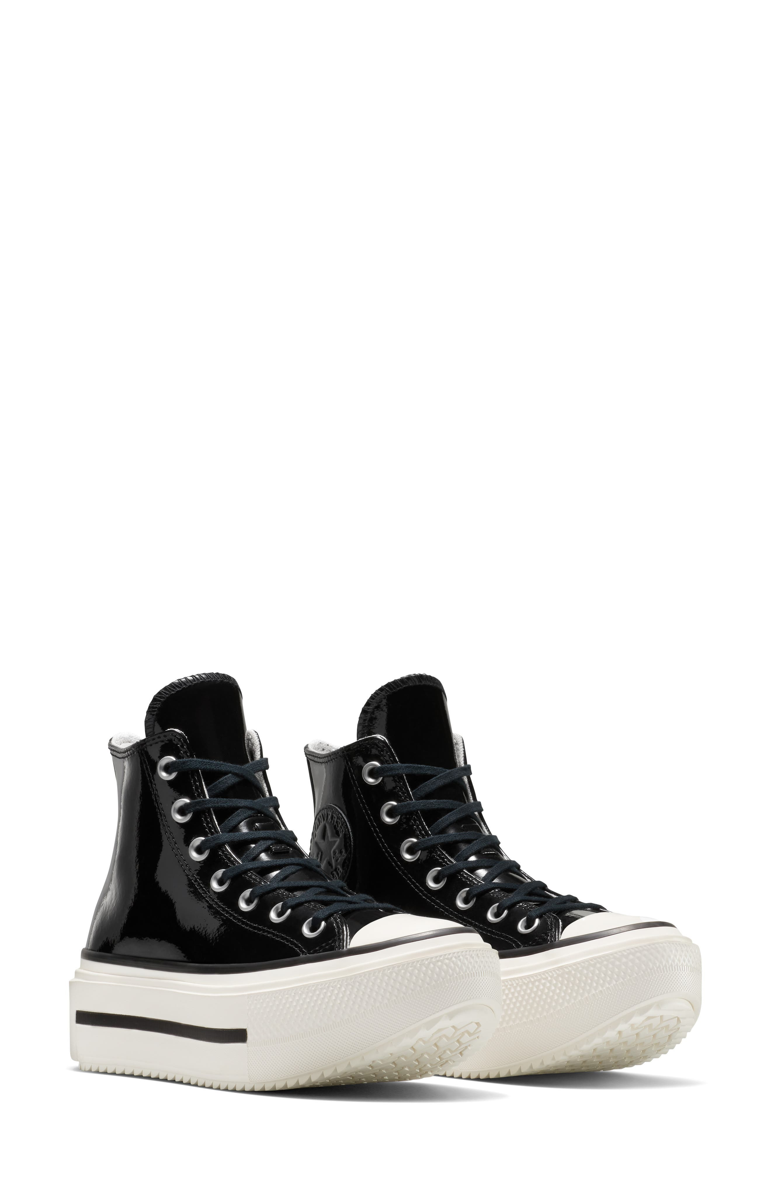 Converse Gender Inclusive Chuck Taylor All Star Lift Double Stack High Top Leather Platform Sneaker  - 6