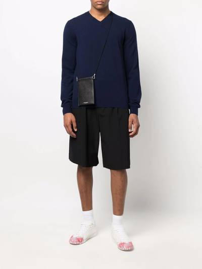 Comme des Garçons SHIRT fine-knit V-neck jumper outlook