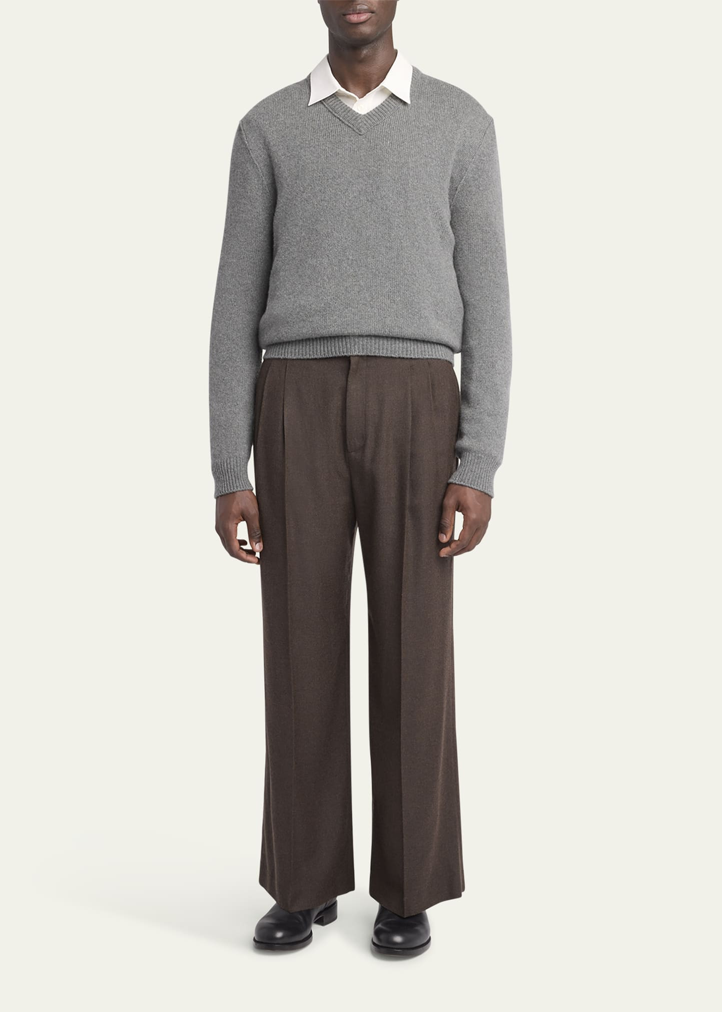 Men's Horik Cashmere V-Neck Sweater - 2