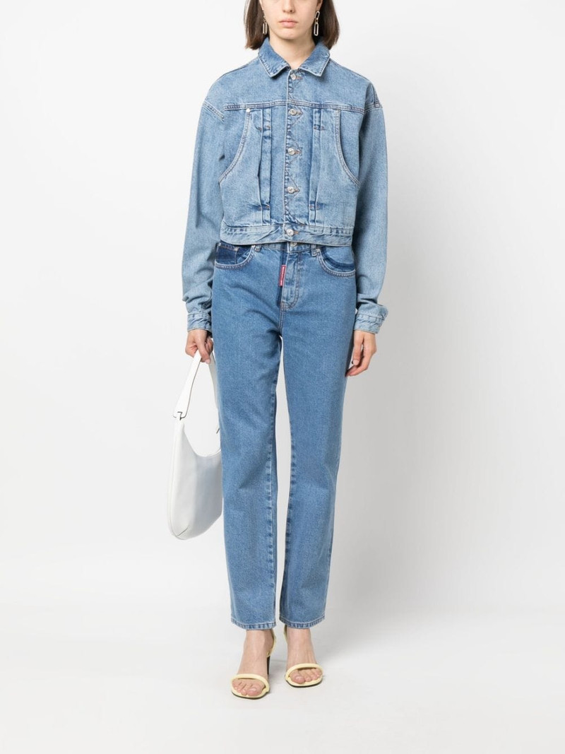 Moschino cropped denim jacket outlook
