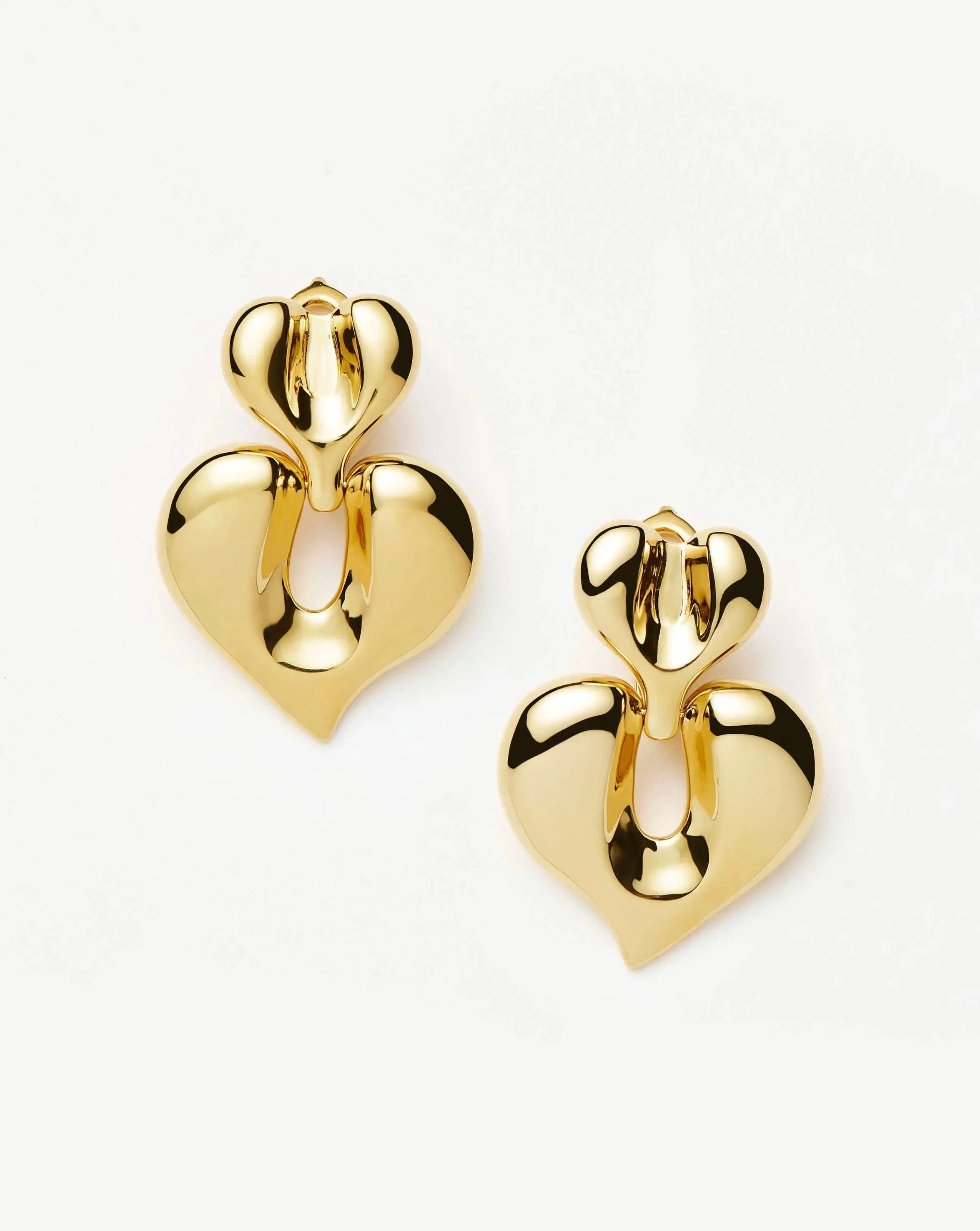Molten Heart Statement Earrings - 1