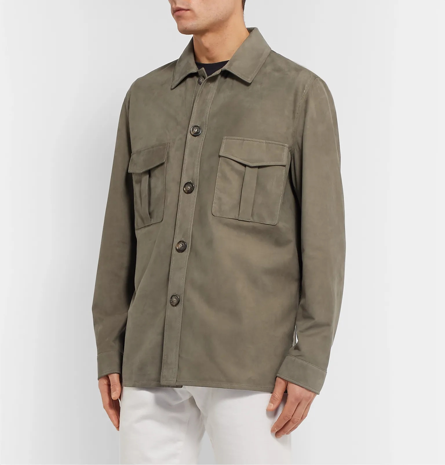 Suede Overshirt - 4