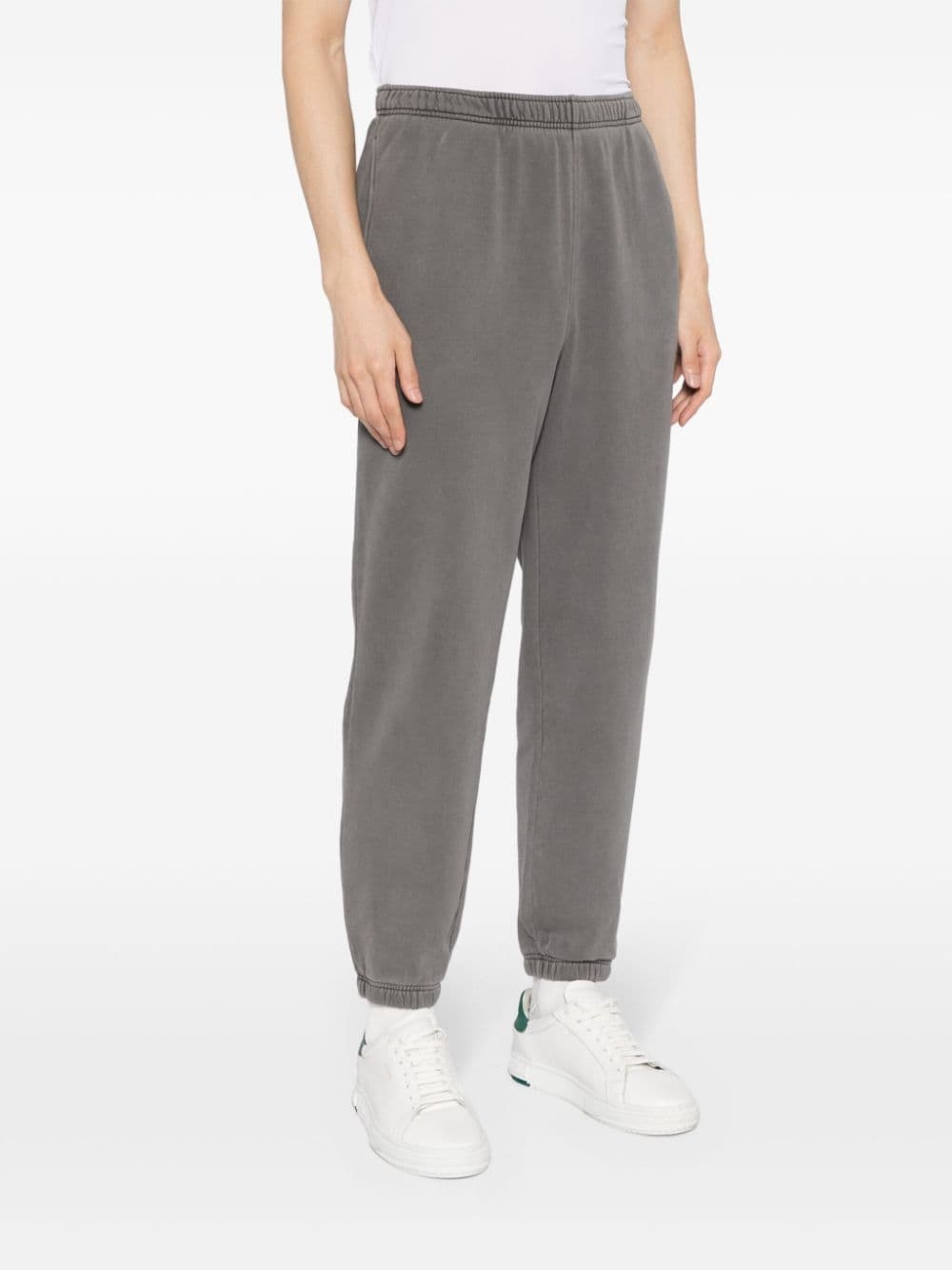 tapered cotton track pants - 4