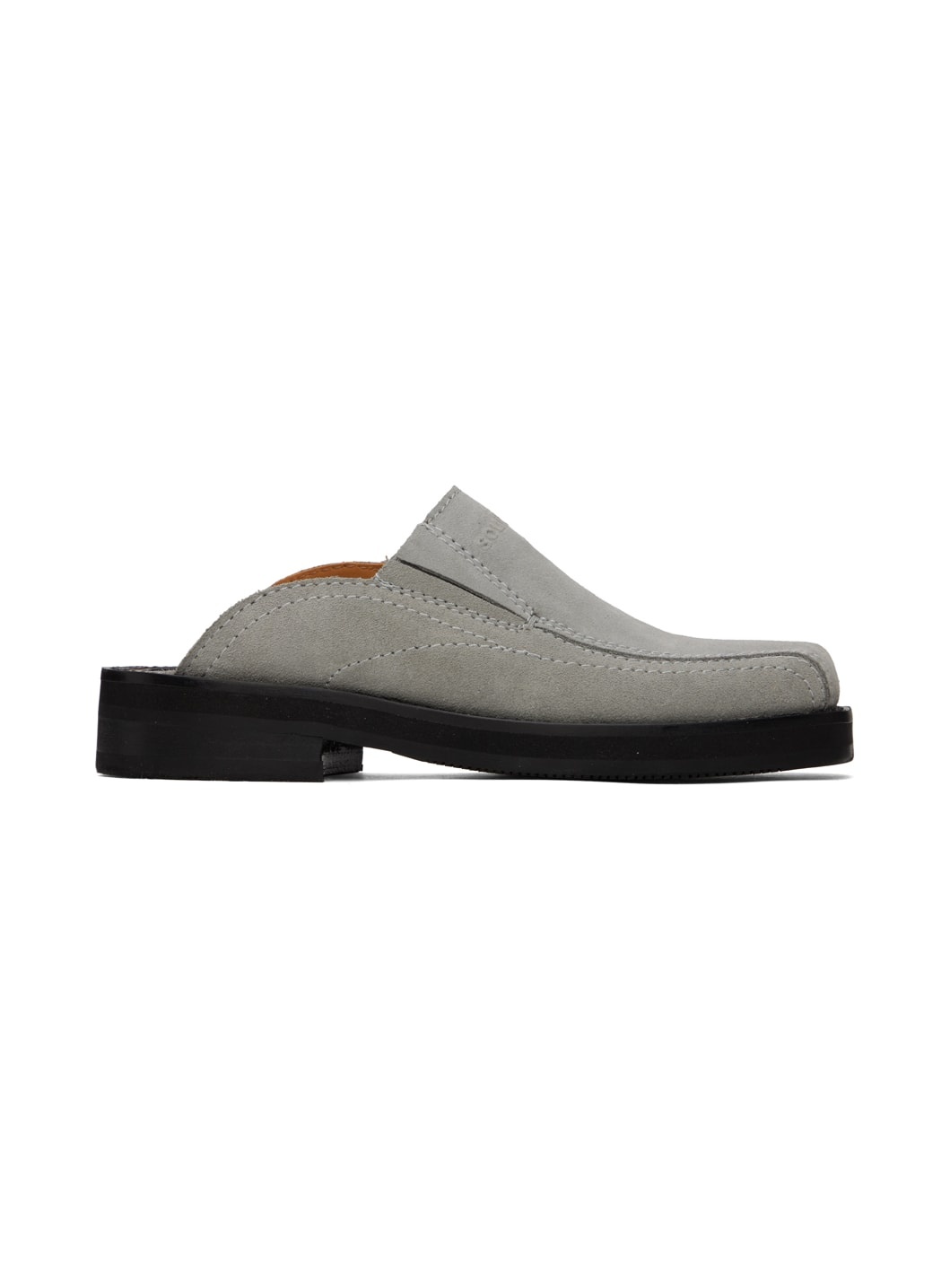 Gray Maja Suede Mules - 1