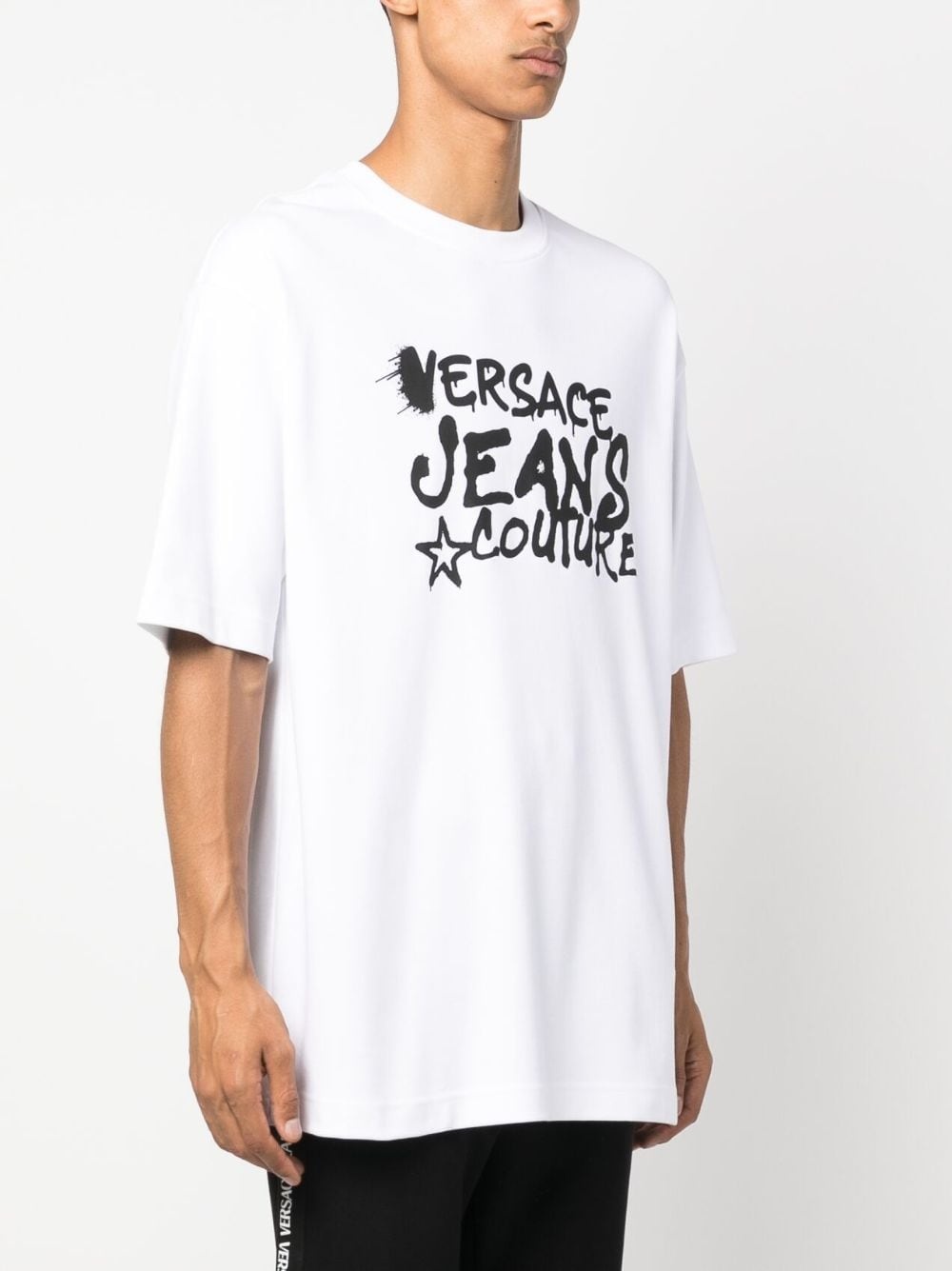 logo-print cotton T-shirt - 3