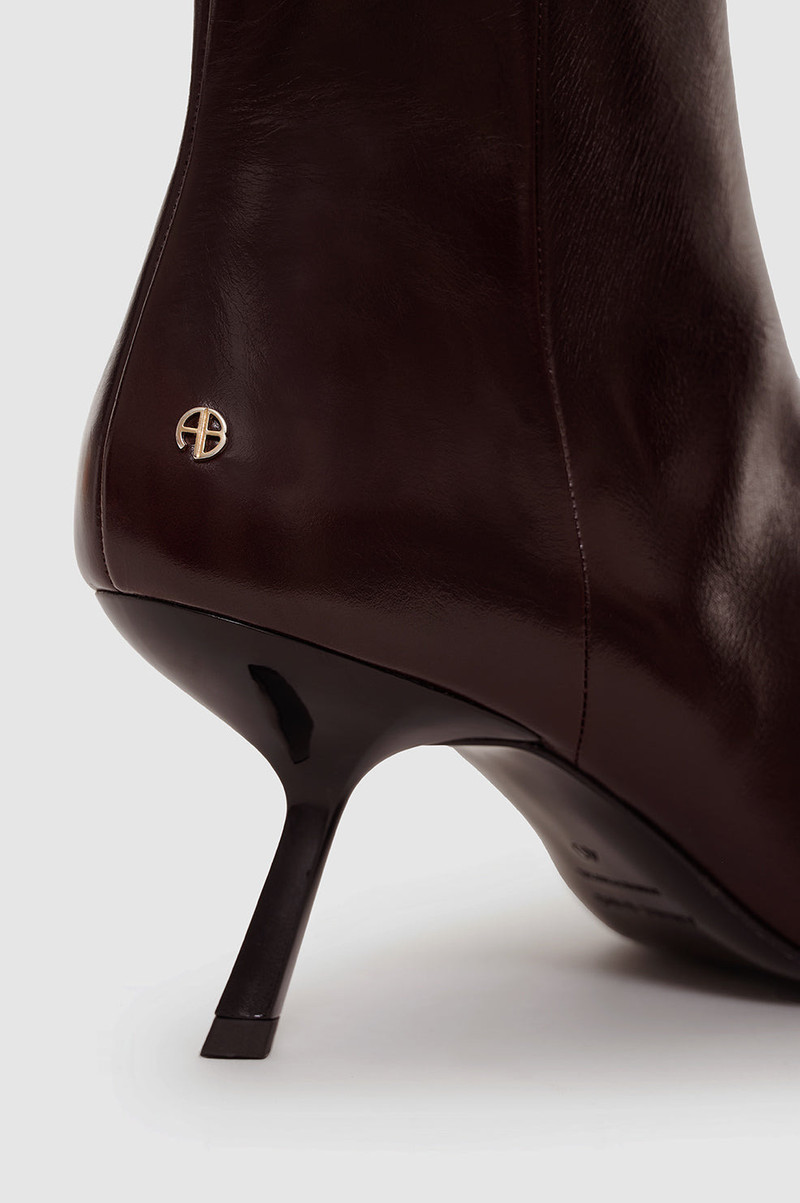 Hilda High Heel Boots - Burgundy 5