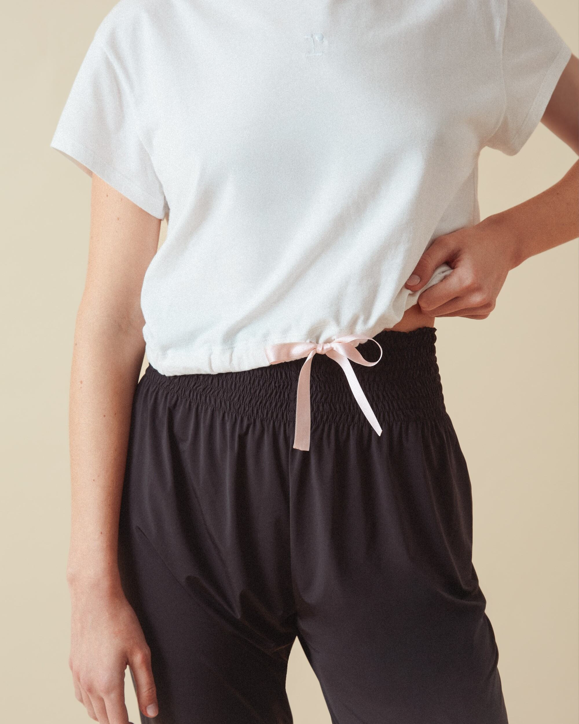 SATIN RIBBON CROP TOP - 3