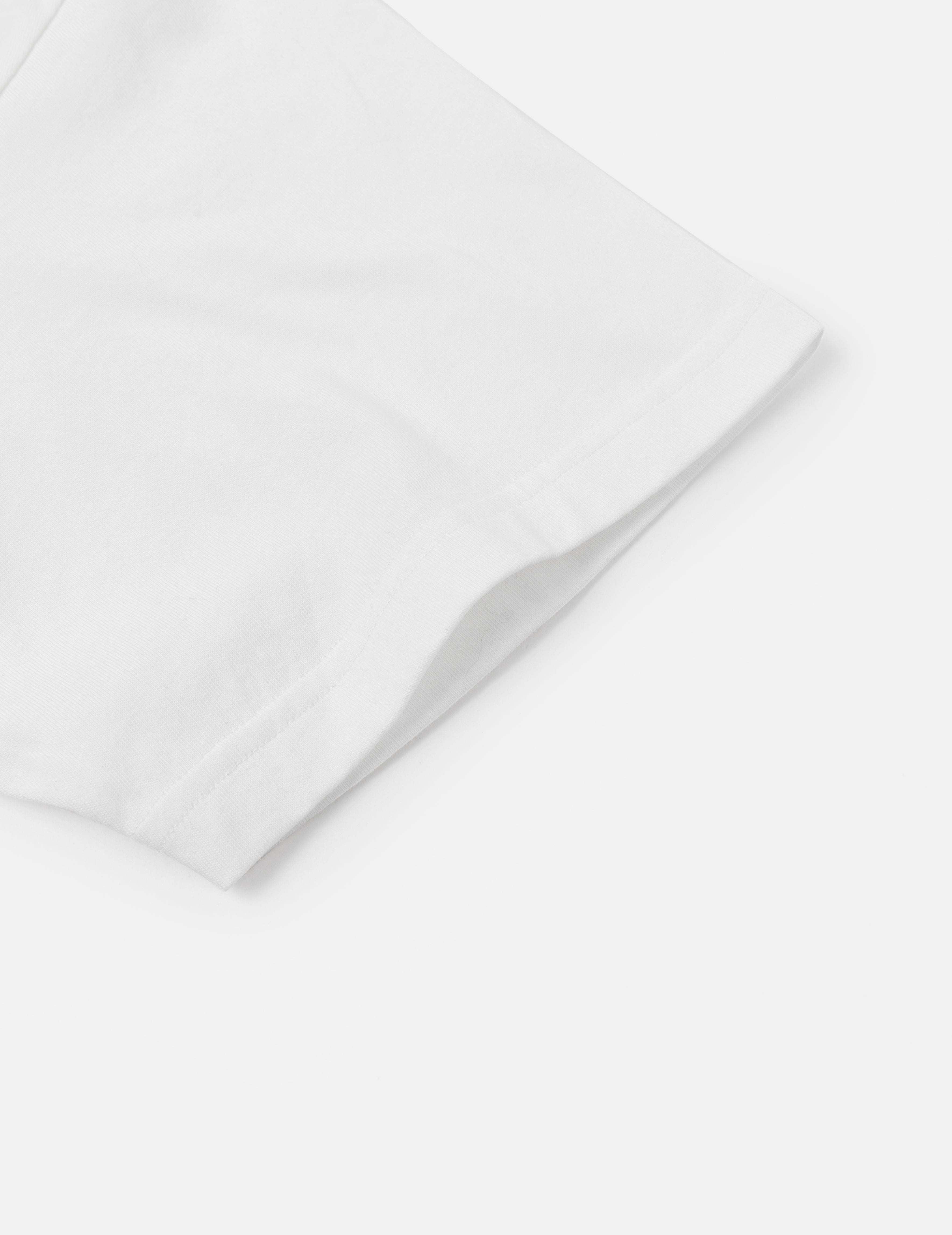 Seagull Embroidery Stitching Pocket Relax Fit T-Shirt - 8