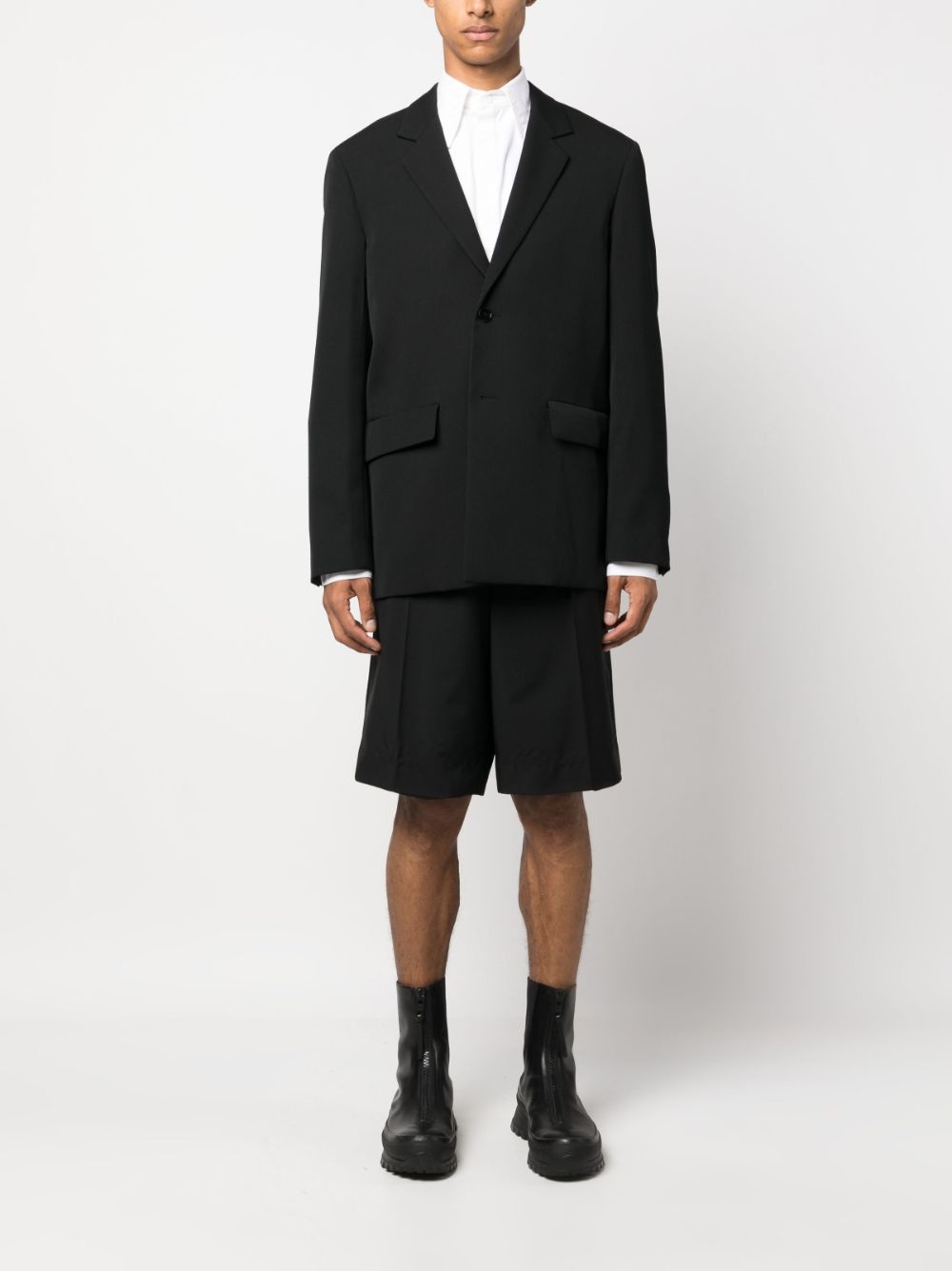 single-breasted wool blazer - 2