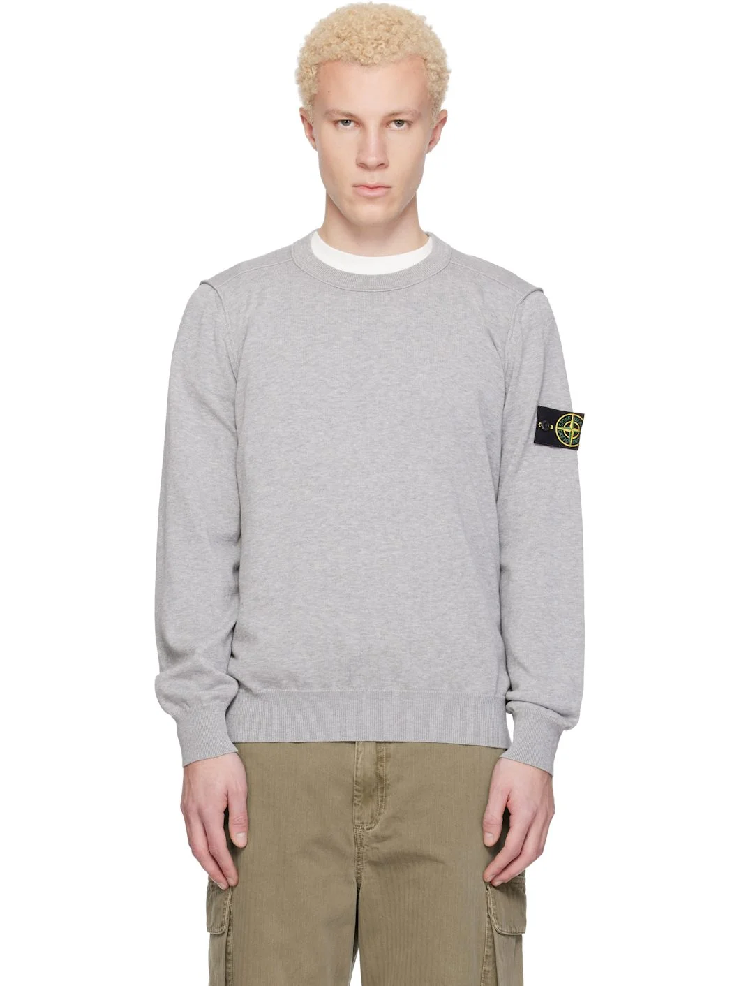 Gray 5100053 Soft Organic Cotton Sweater - 1