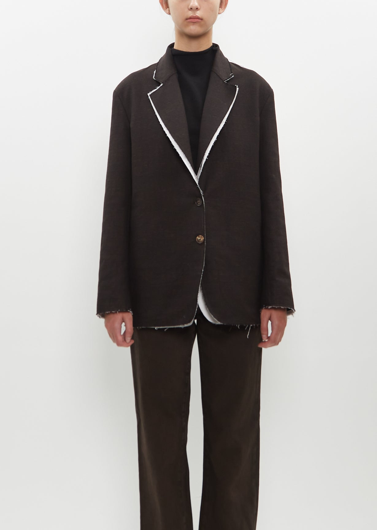 Textured Wool-Cotton Lysandre Jacket - 1