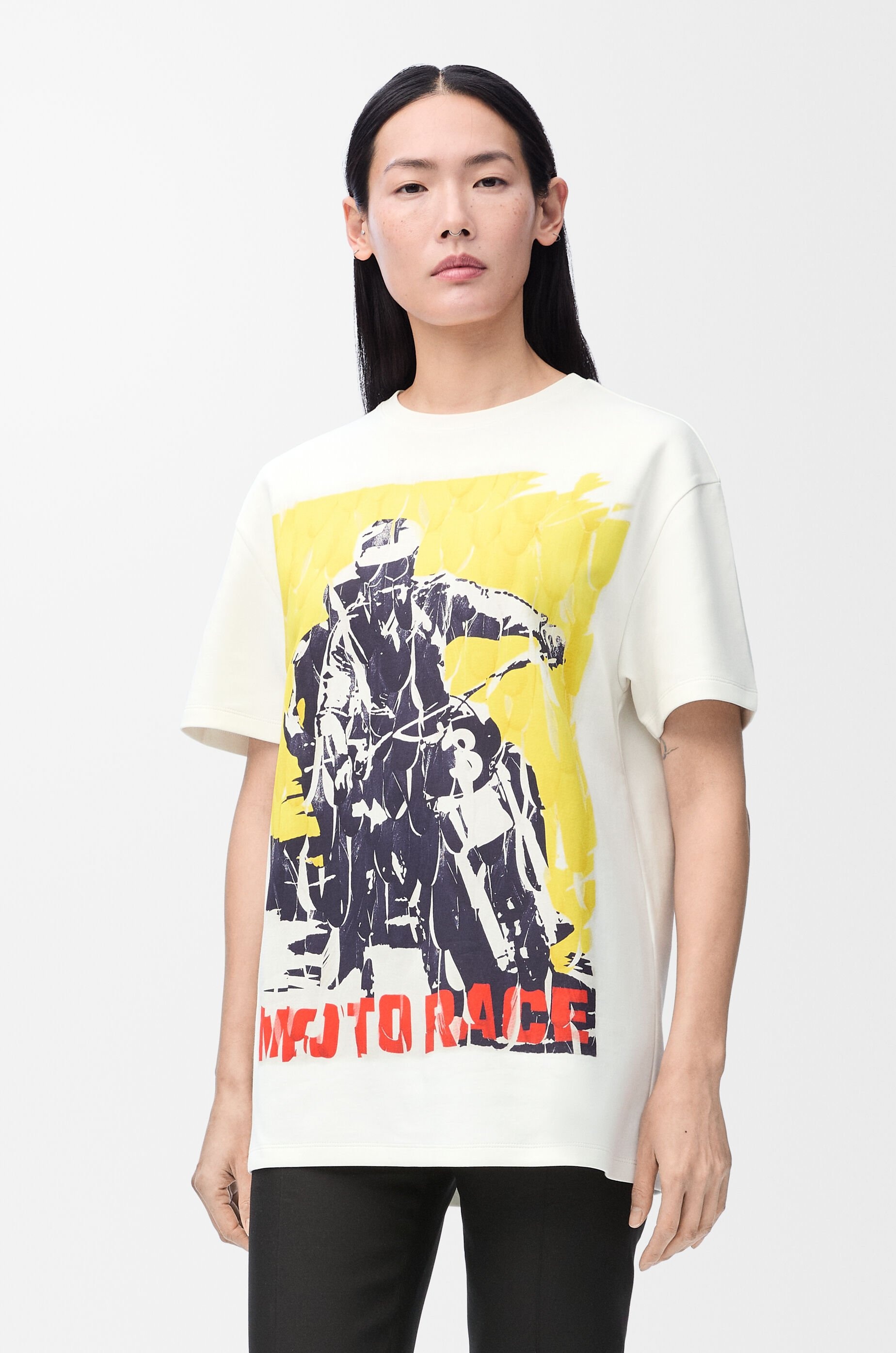 Relaxed fit t-shirt in cotton blend - 3