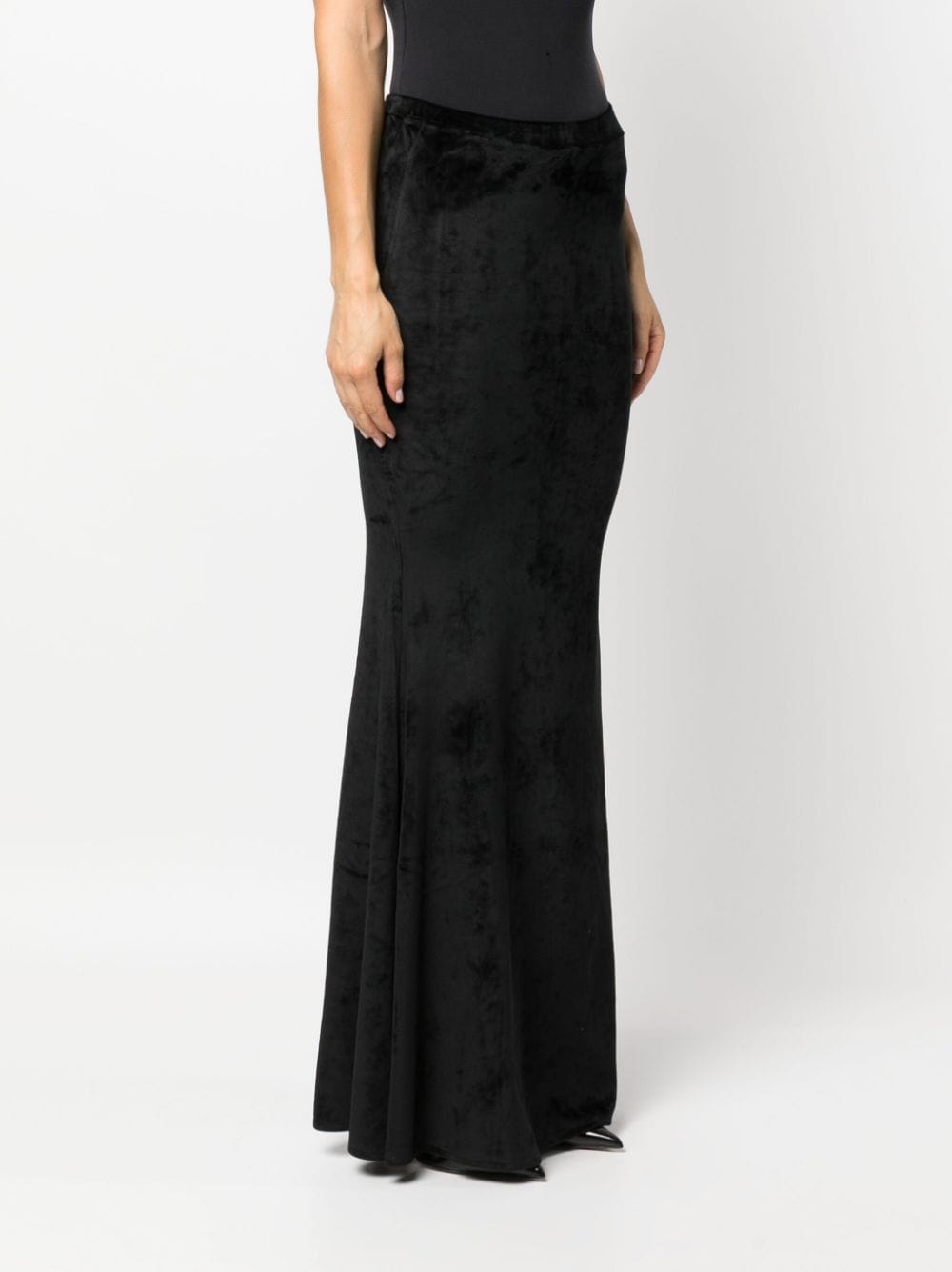 velvet maxi skirt - 3