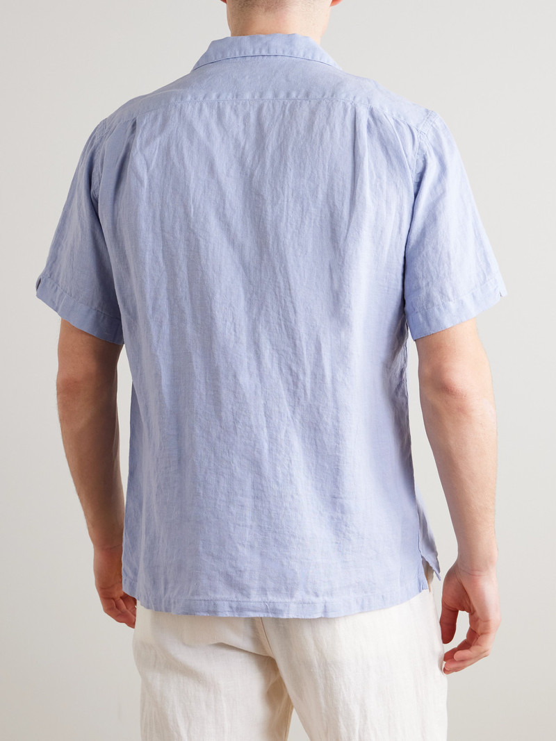 Palmito Mc Pat Convertible-Collar Linen Shirt 3