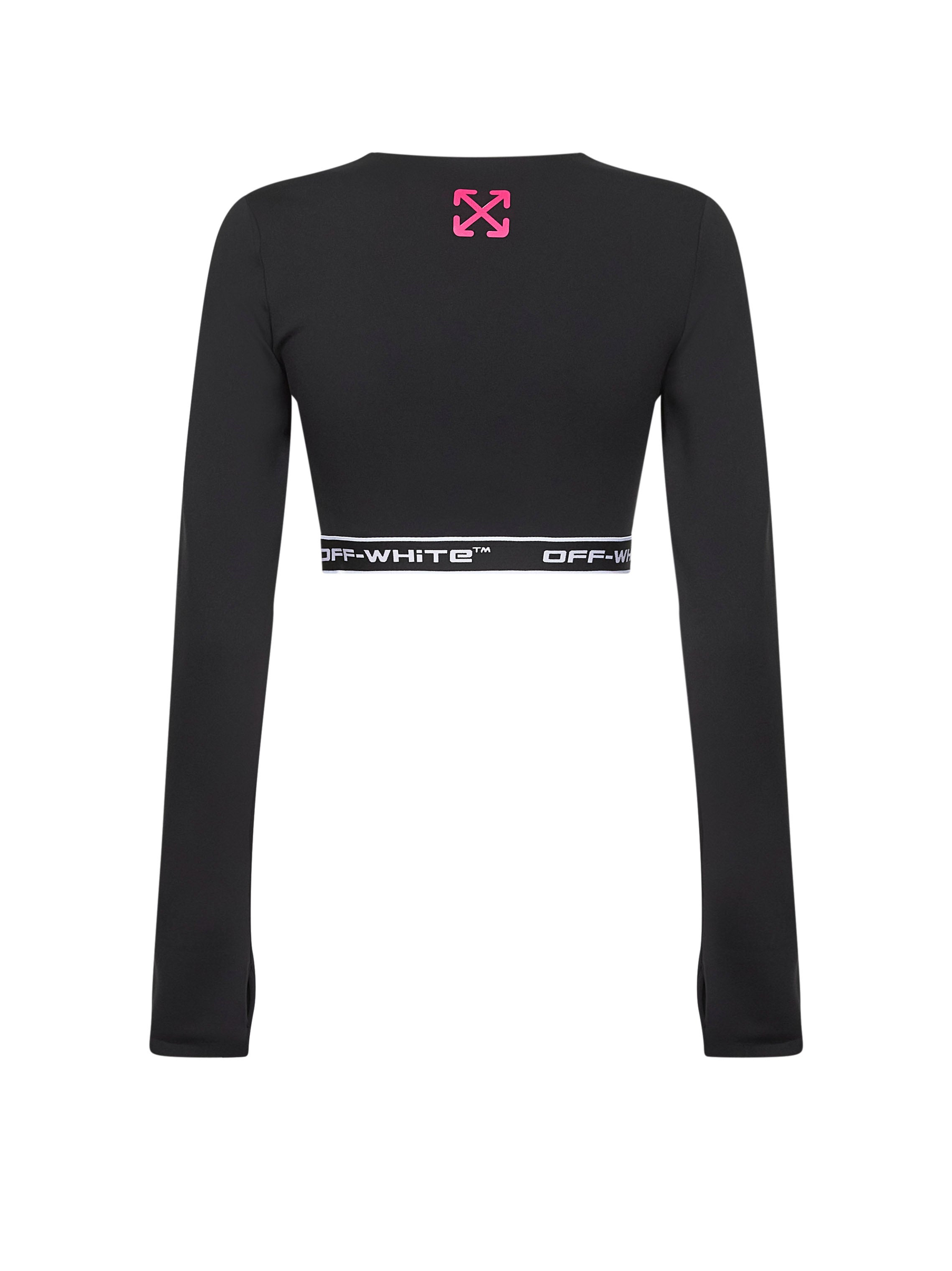 Black jersey Logoband activewear top - 2