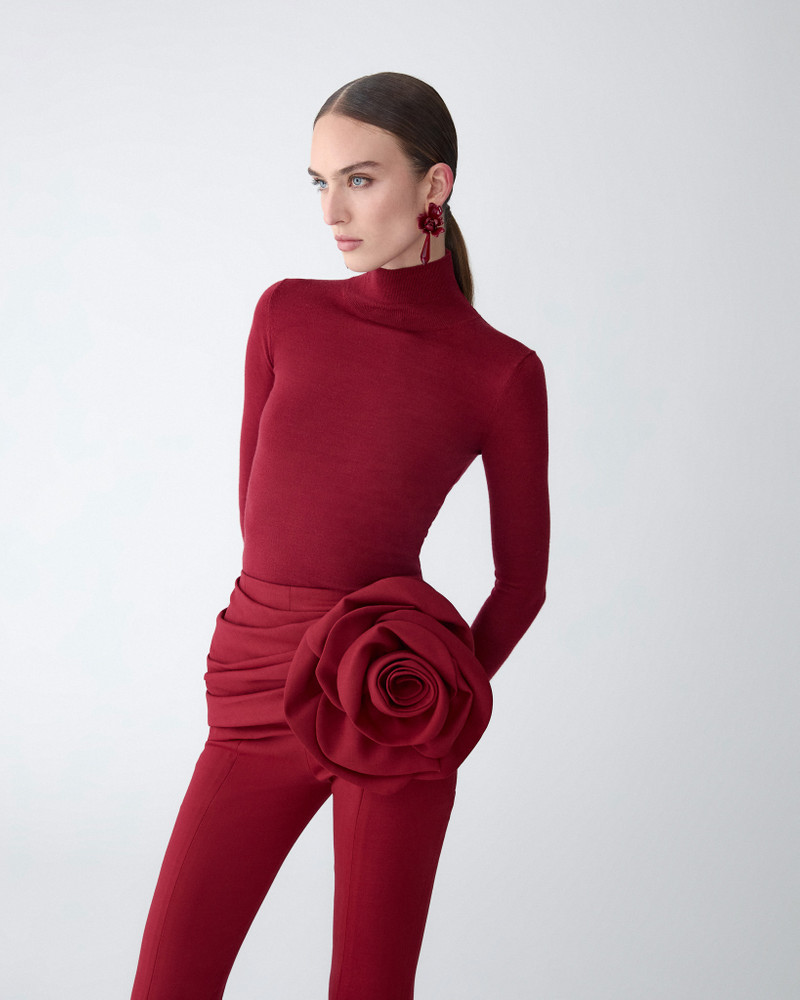 CAROLINA HERRERA Merino-Silk Turtleneck Sweater outlook
