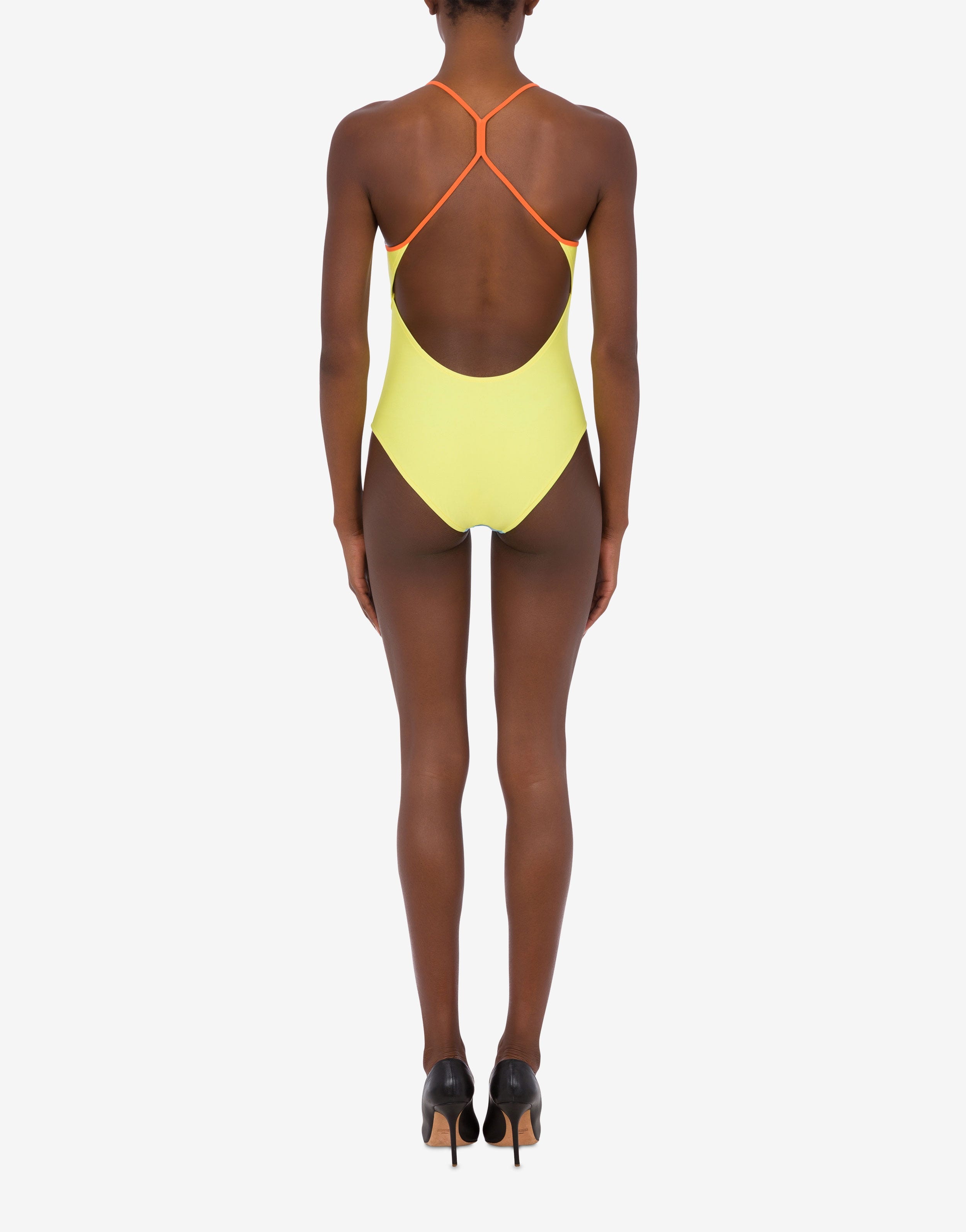LOGO PRINT ONE-PIECE SWIMSUIT - 3