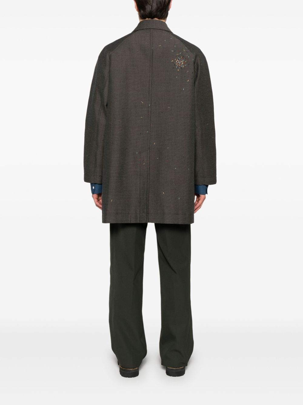 decorative-stitching coat - 4