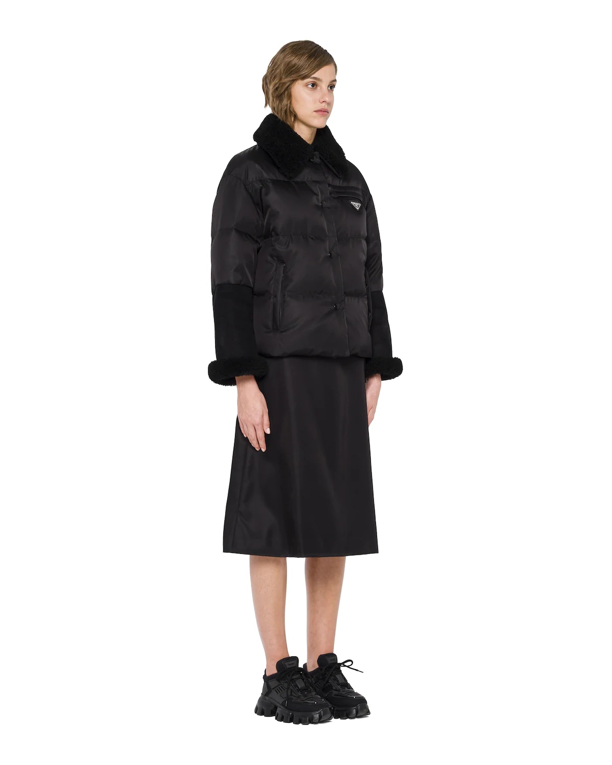 Re-Nylon gabardine puffer jacket - 3