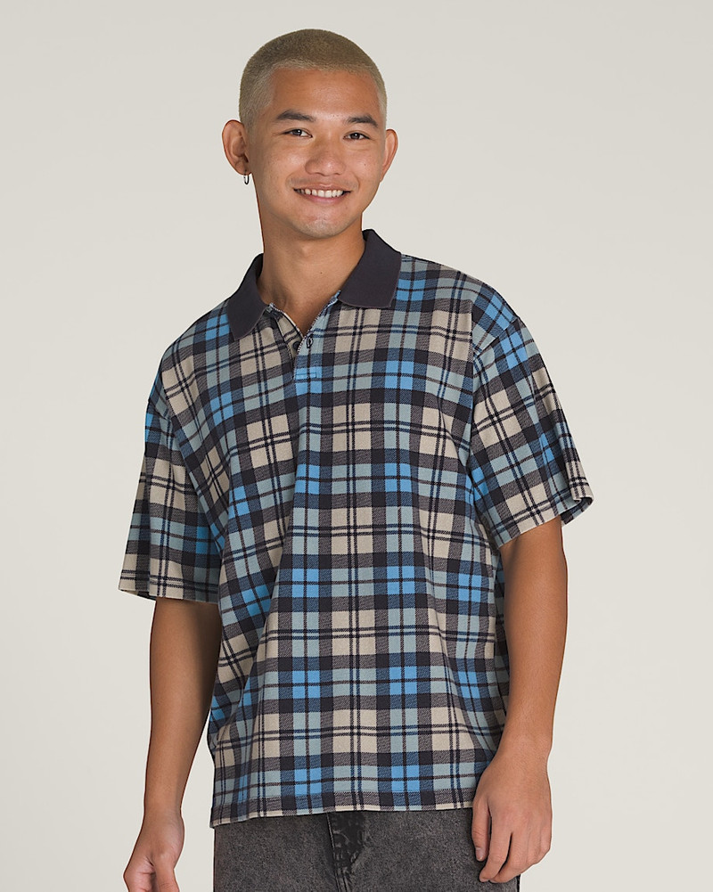 Vans Bellmoor Plaid Polo Shirt outlook