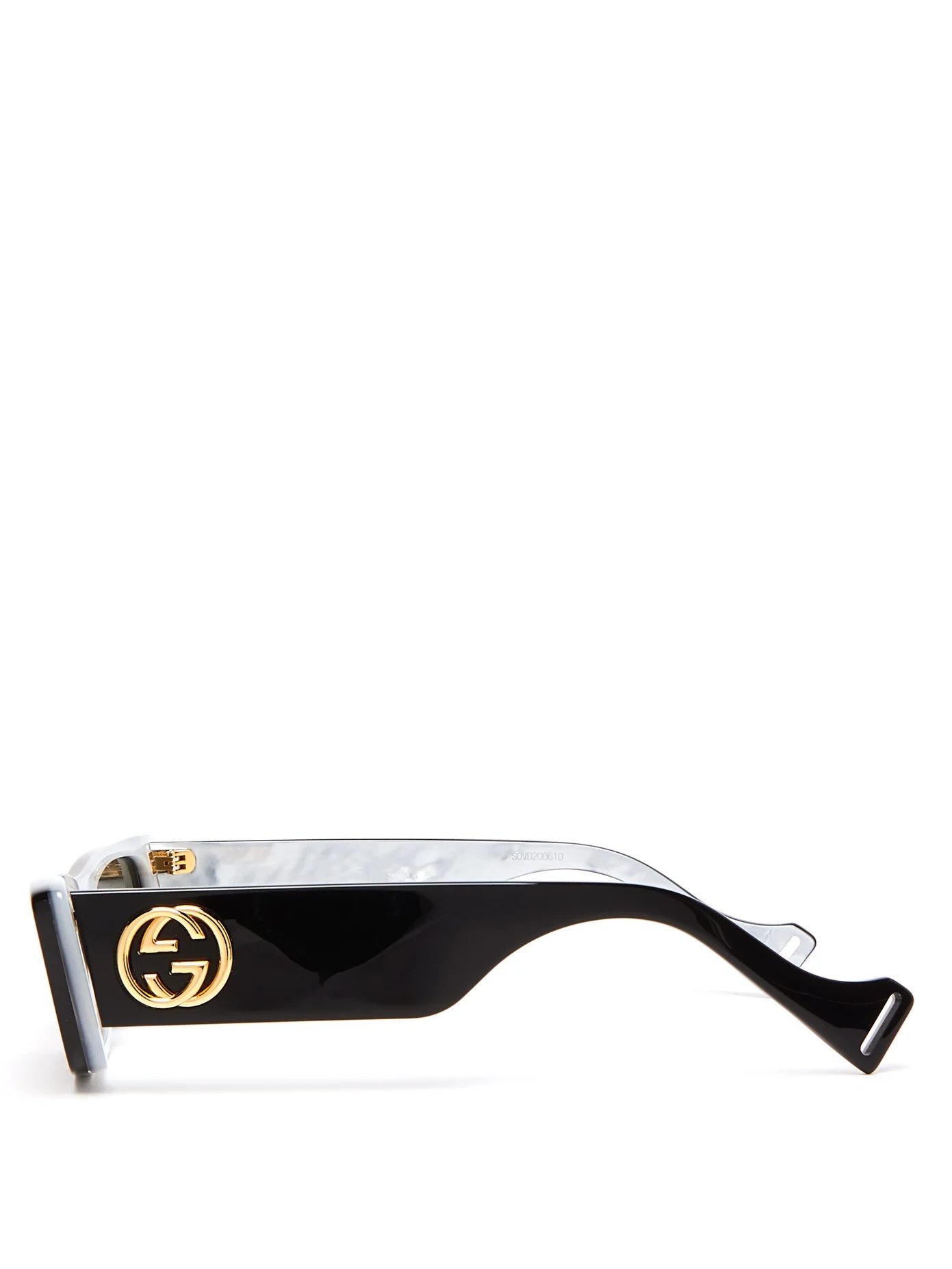 GG rectangle acetate sunglasses - 4