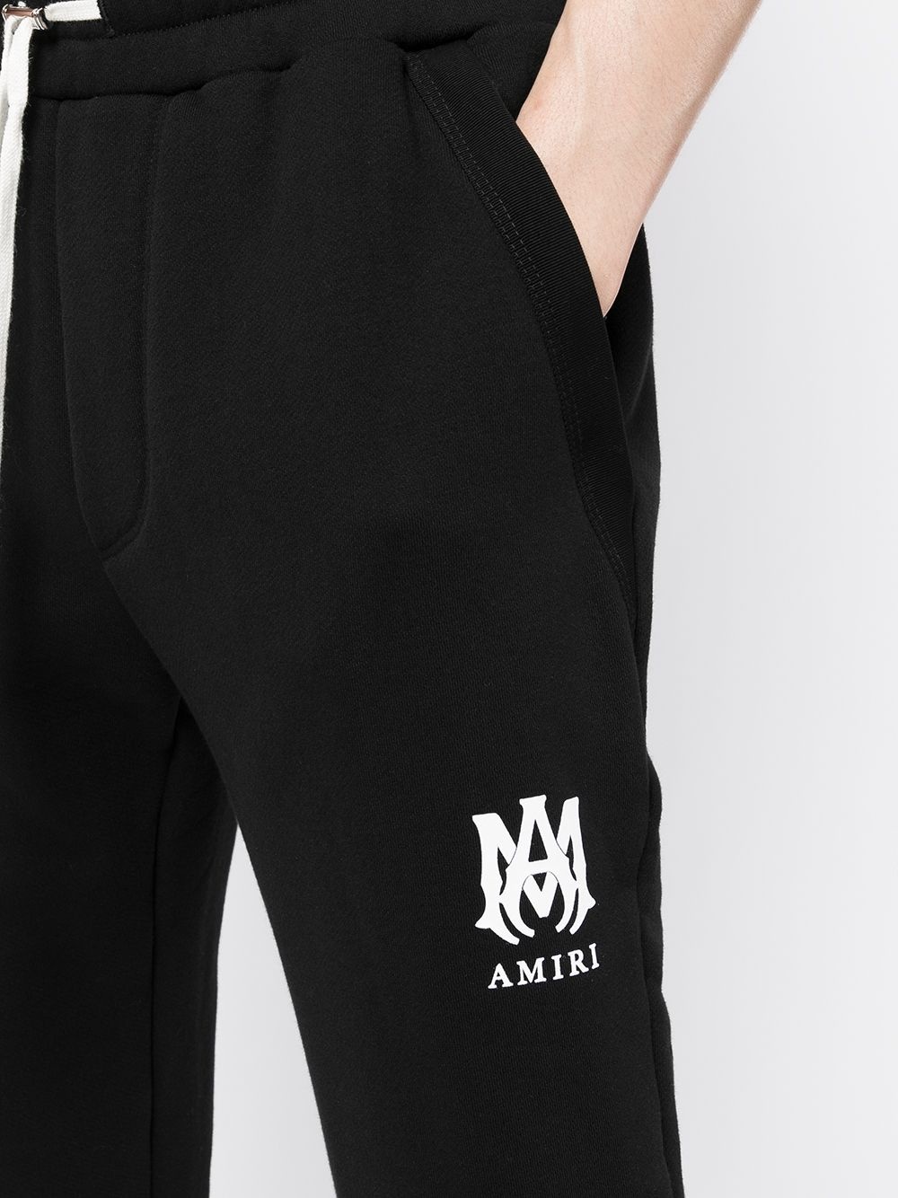 logo-print cotton track pants - 6