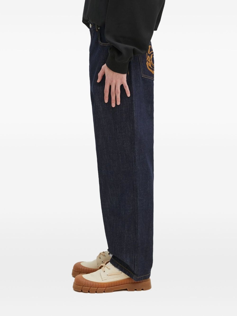 Astro embroidered-pockets jeans - 2