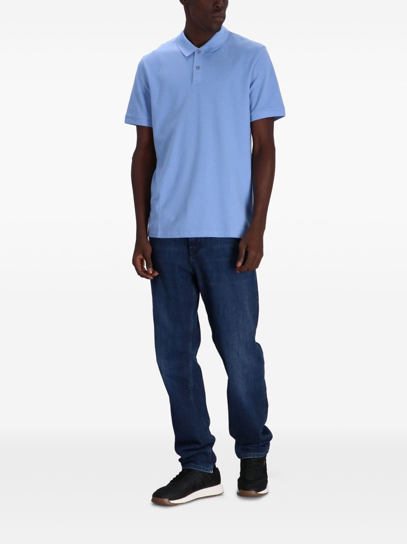 BOSS logo-print polo shirt outlook