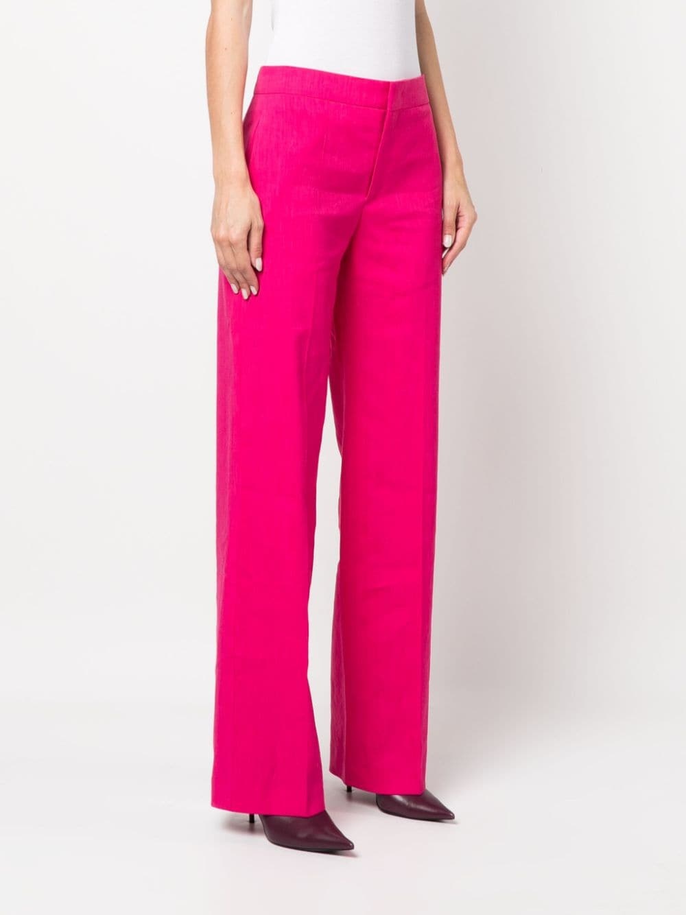 high-waisted tailored trousers - 3