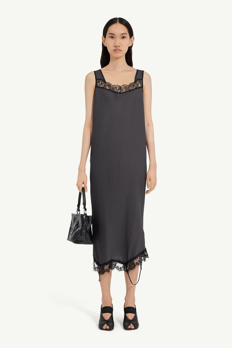Mirrored lace slip dress 1