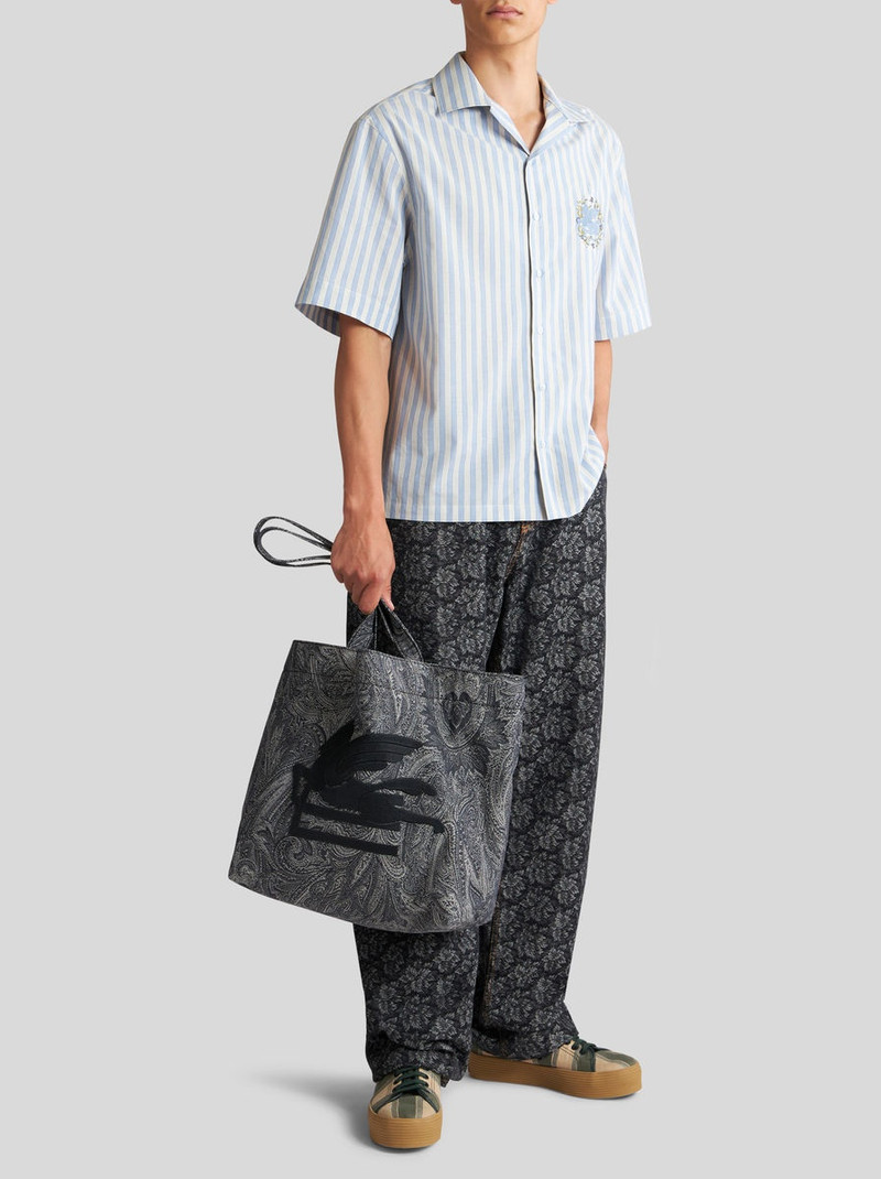 STRIPED BOWLING SHIRT WITH PEGASO 4