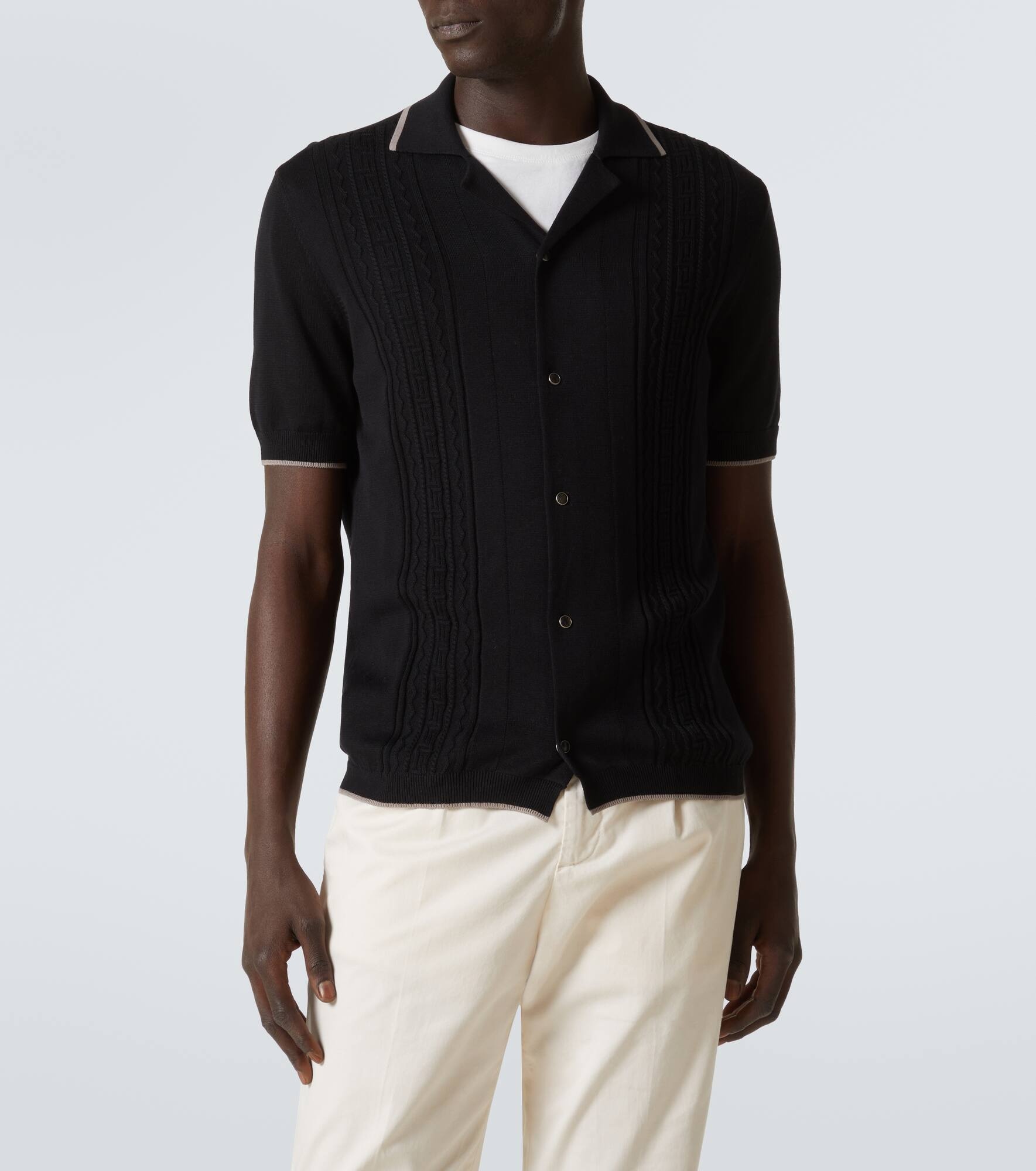 Knitted cotton shirt - 3