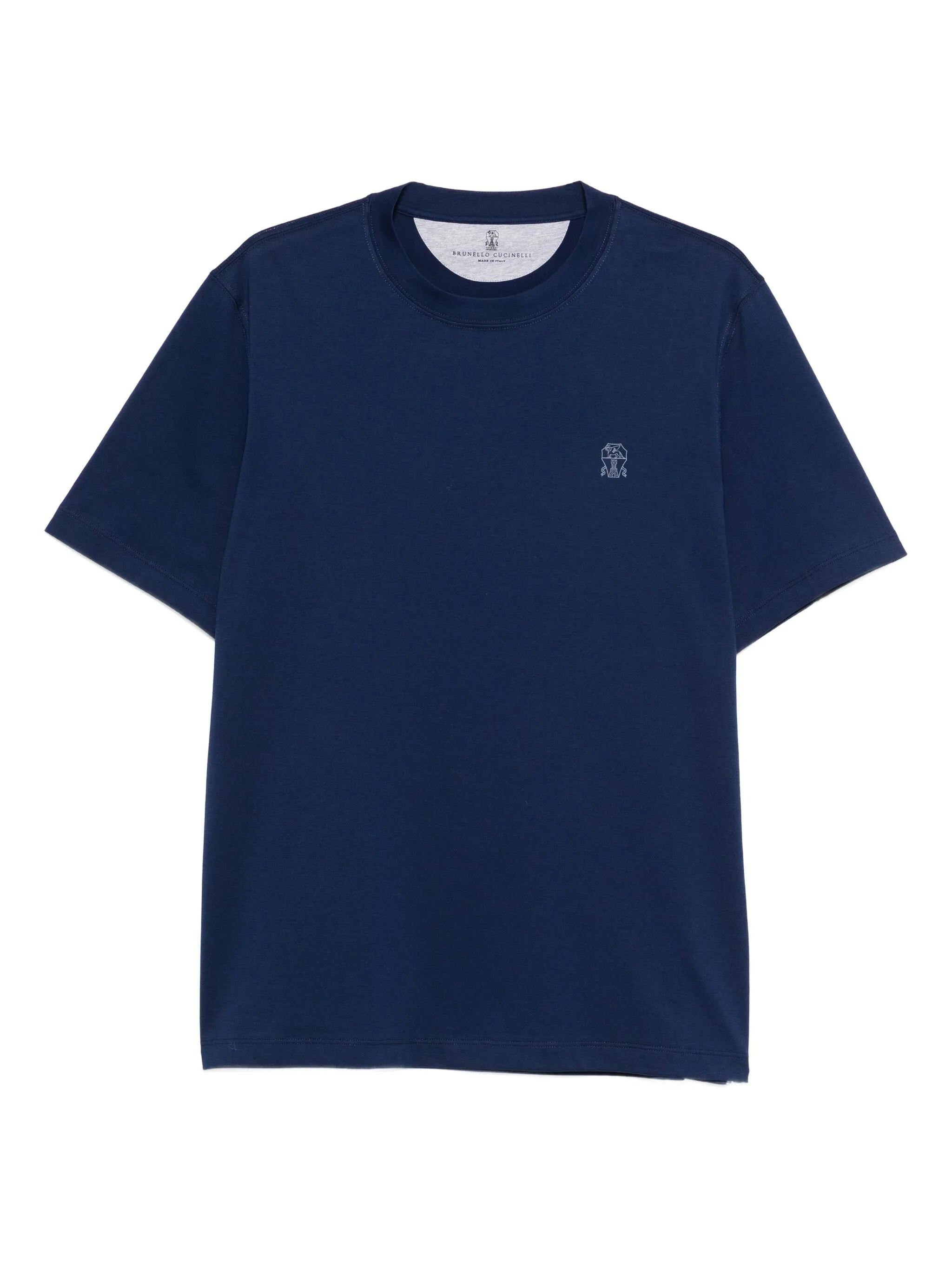 Brunello Cucinelli Logo-detail Cotton T-shirt - 1
