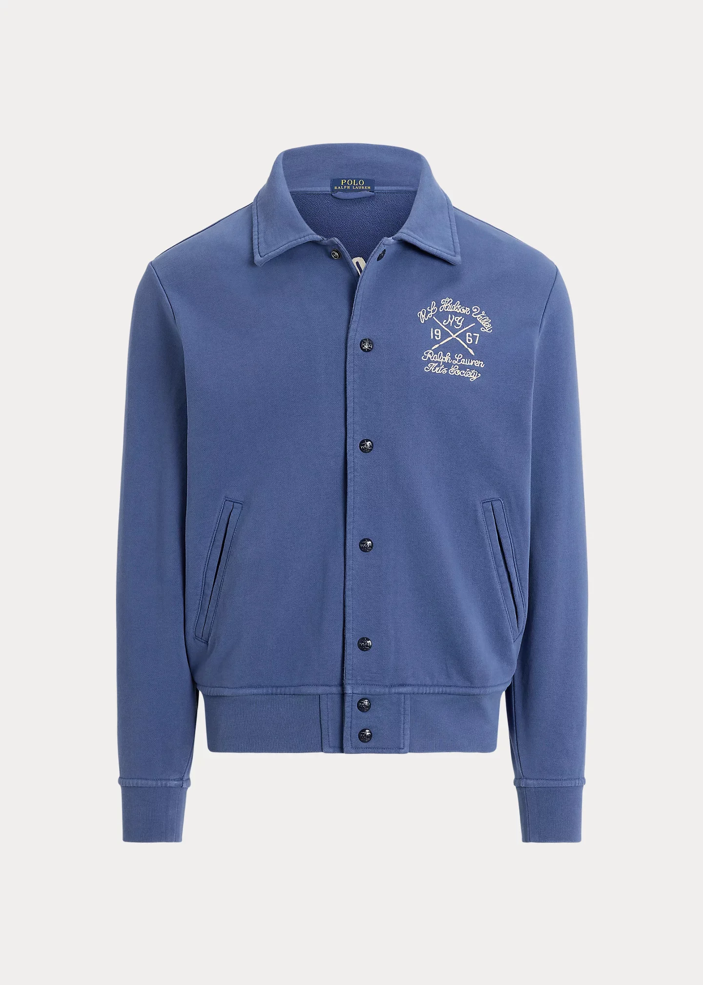 Embroidered Loopback Fleece Jacket - 1