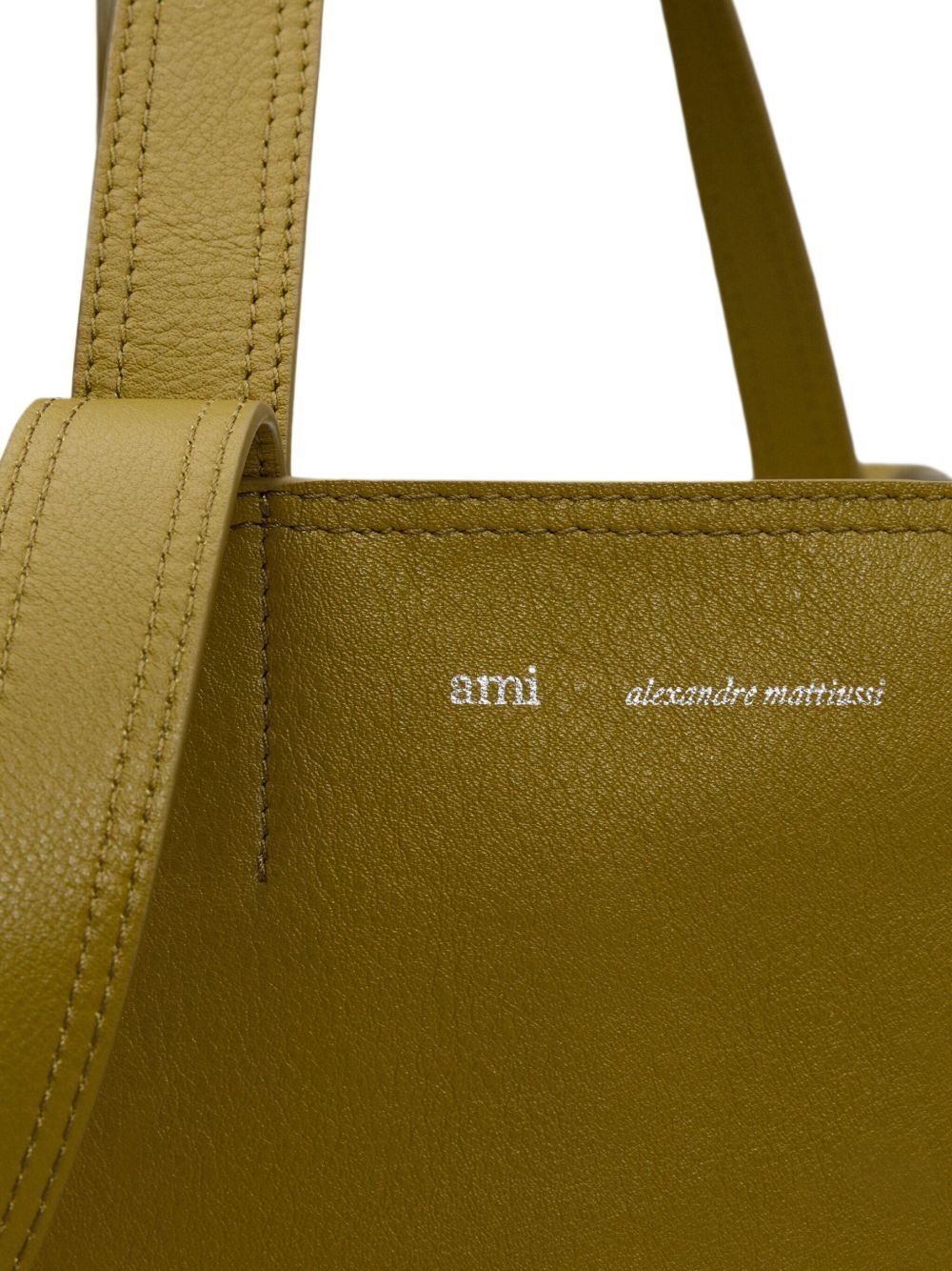 midi leather tote bag - 6